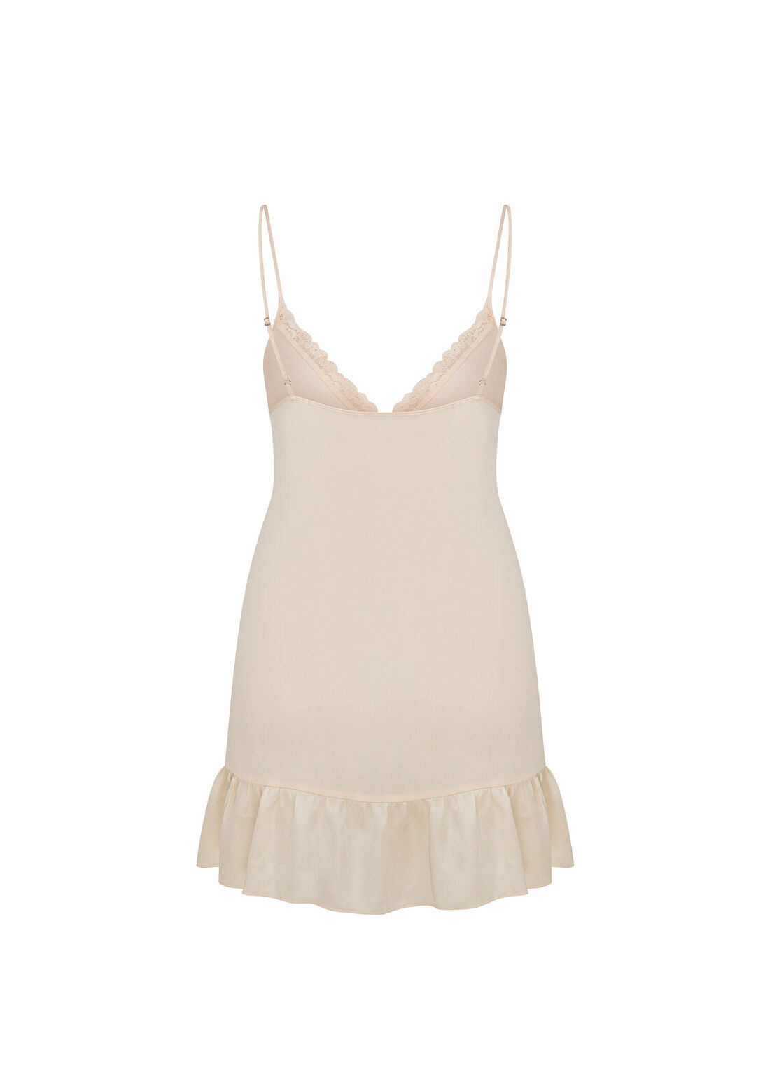 House of Silk Audrey Babydoll Şampanya Bej Kadın Gecelik görsel 2
