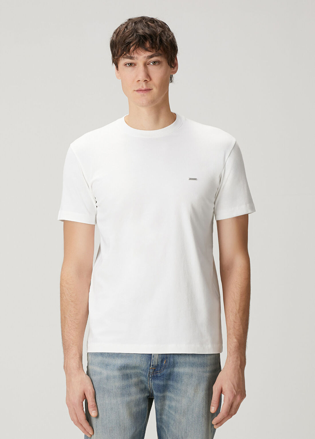Dsquared2 Beyaz Logo Detaylı T-shirt