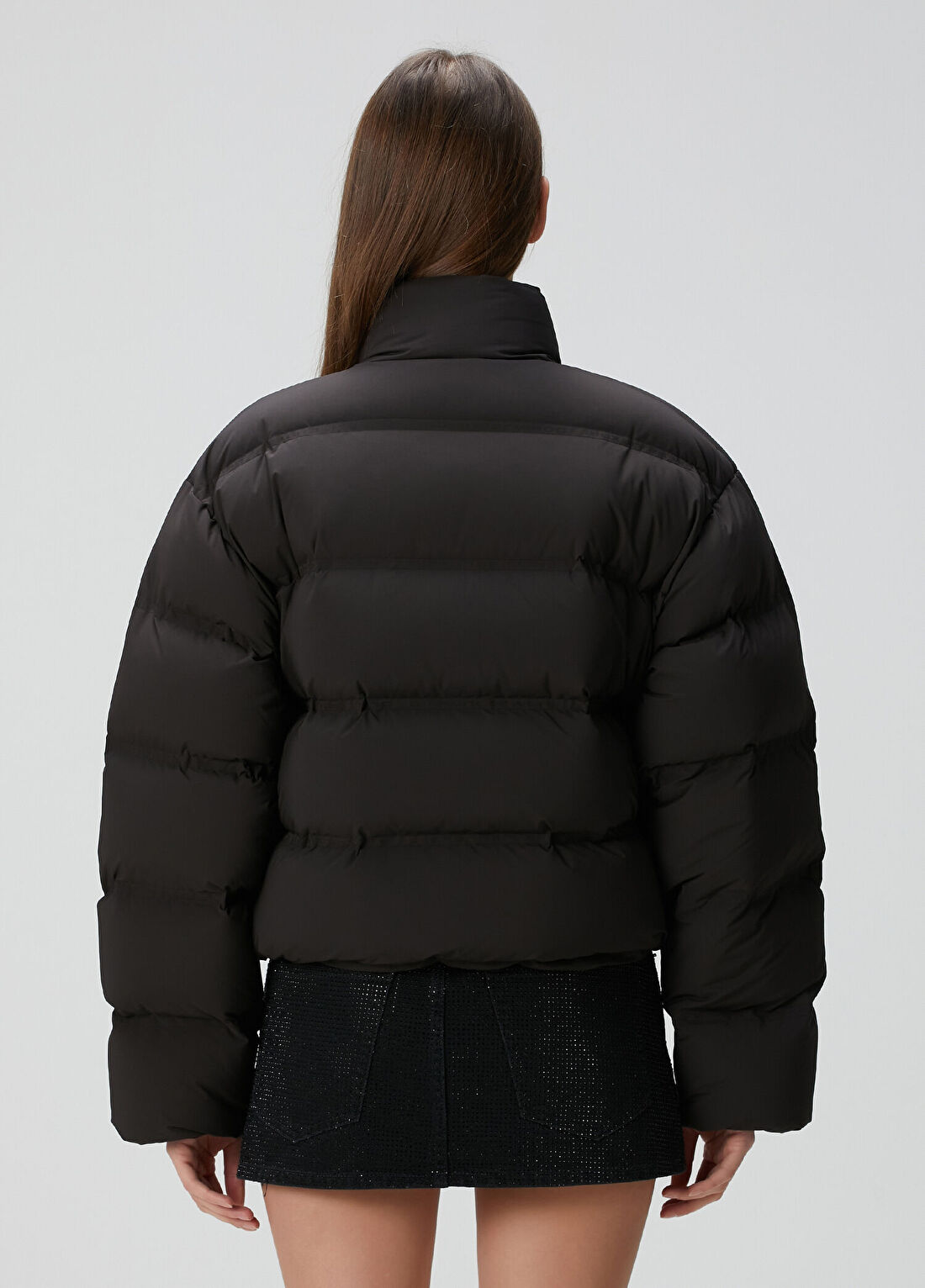 Alexander Wang Siyah Puffer Mont görsel 4