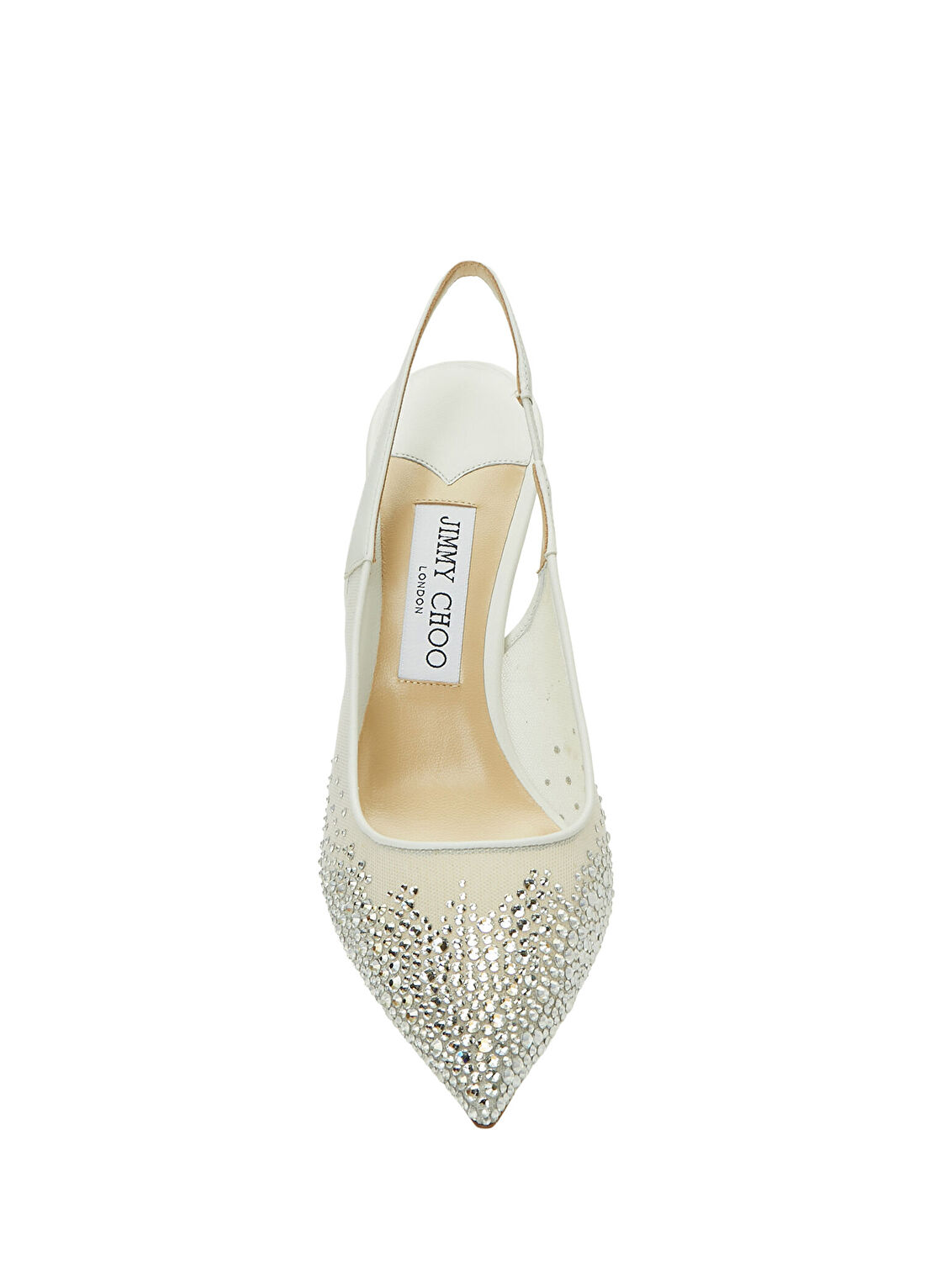 Jimmy Choo Love Beyaz Topuklu Ayakkabı görsel 4