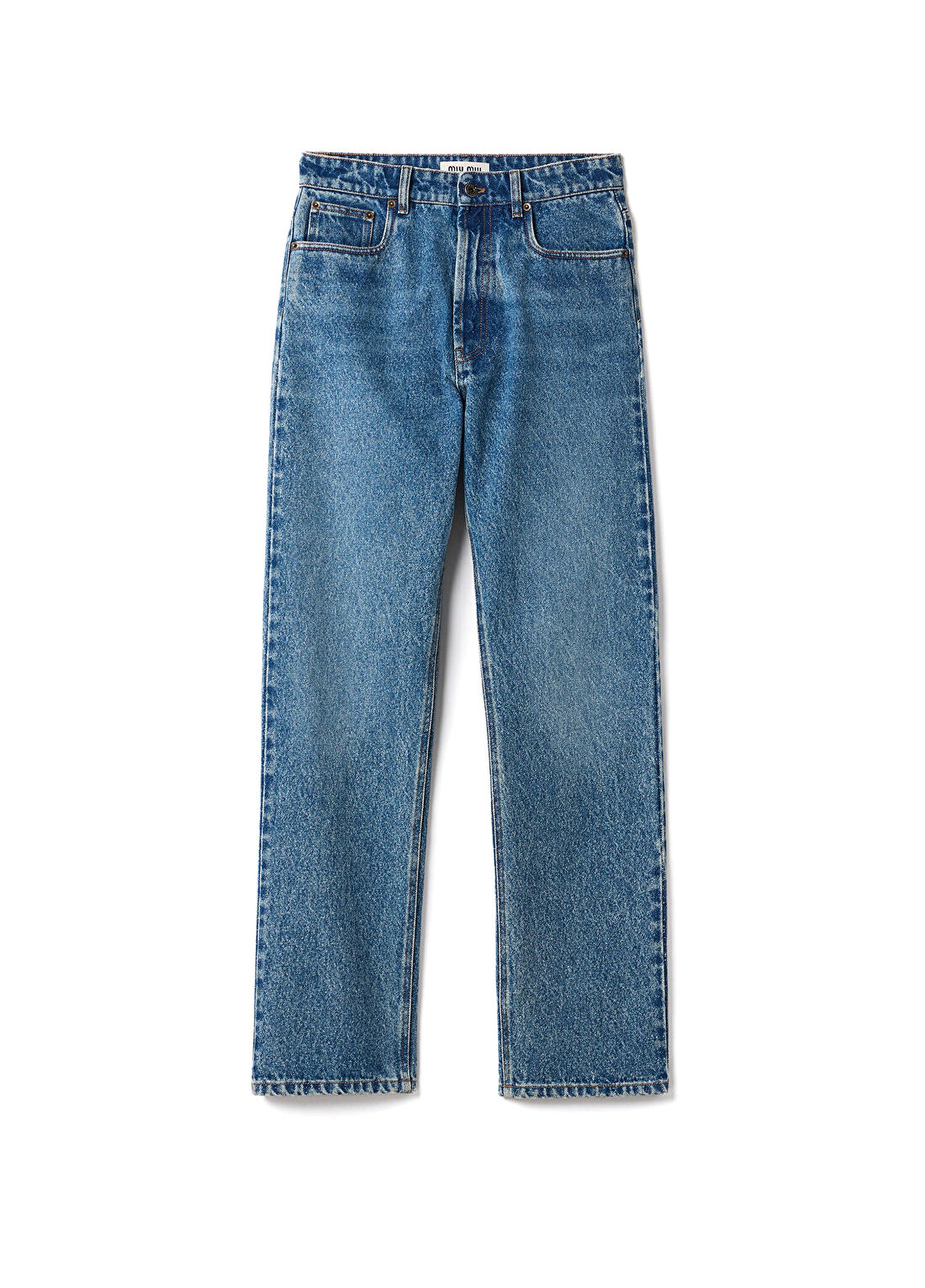 Miu Miu Mavi Denim Beş Cepli Kadın Jean Pantolon