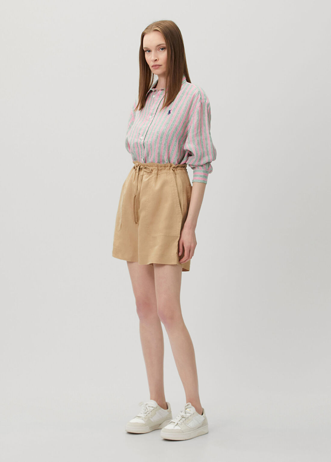 Lauren Ralph Lauren Bej Keten Şort
