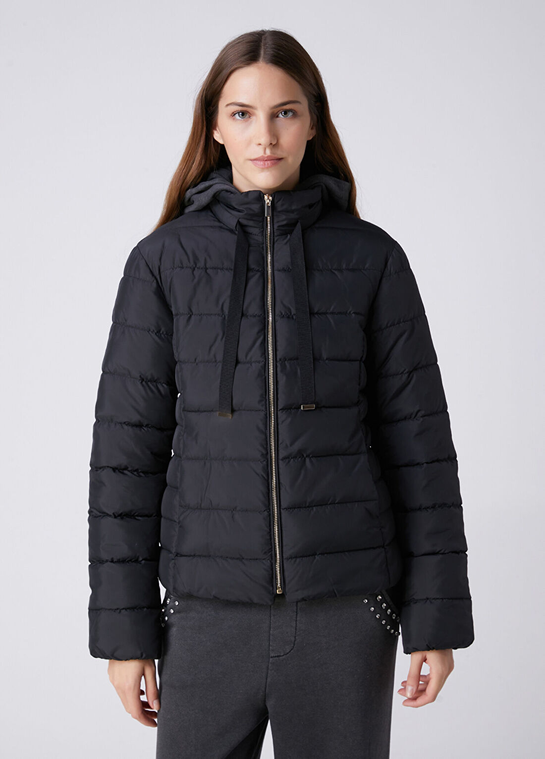 Beymen Club Siyah Basic Puffer Mont görsel 4