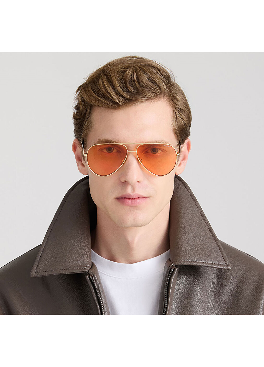 Cerruti 1881 CR 80068 C2 Altın Rengi Metal Erkek Güneş Gözlüğü görsel 2