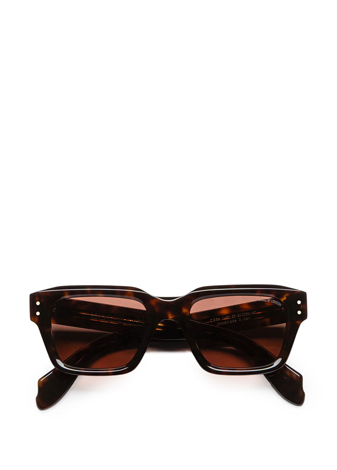 CUTLER AND GROSS CGSN1432 Dark Havana Asetat Unisex Güneş Gözlüğü