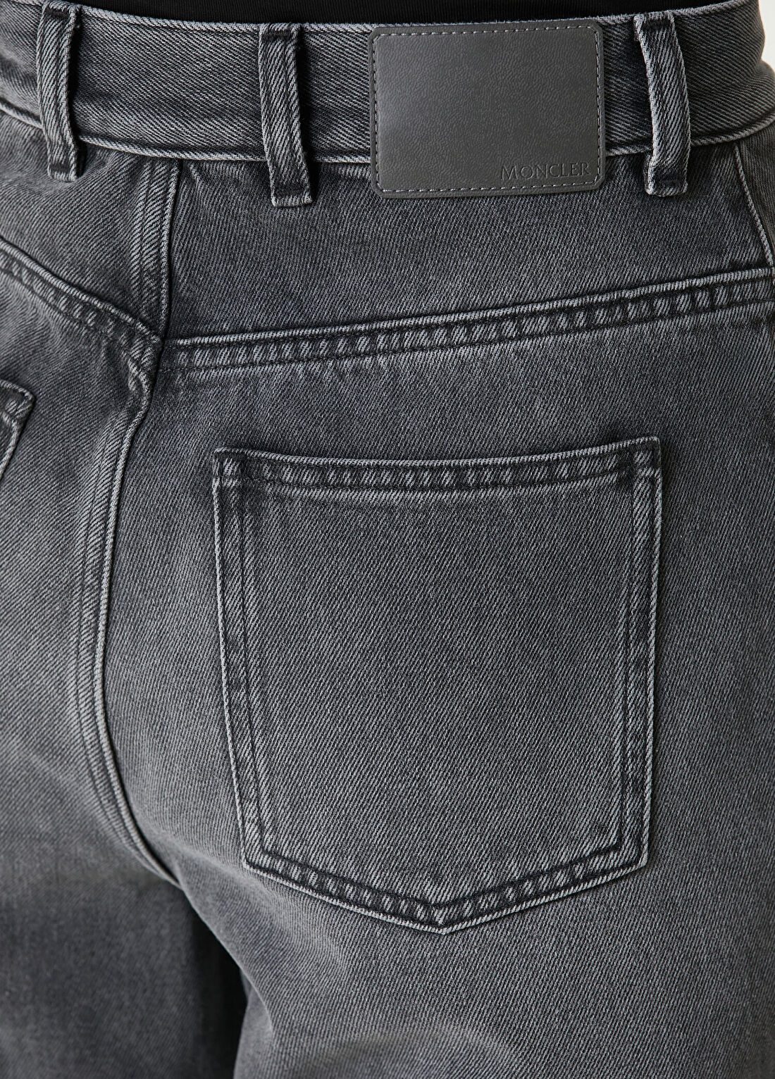 Moncler Antrasit Jean Pantolon görsel 4