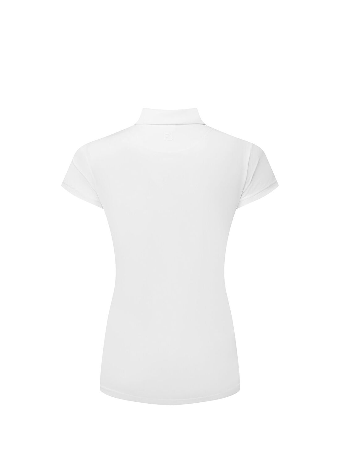 FootJoy Cap Sleeve Lisle Beyaz Kısa Kollu Kadın Golf T-Shirt görsel 2