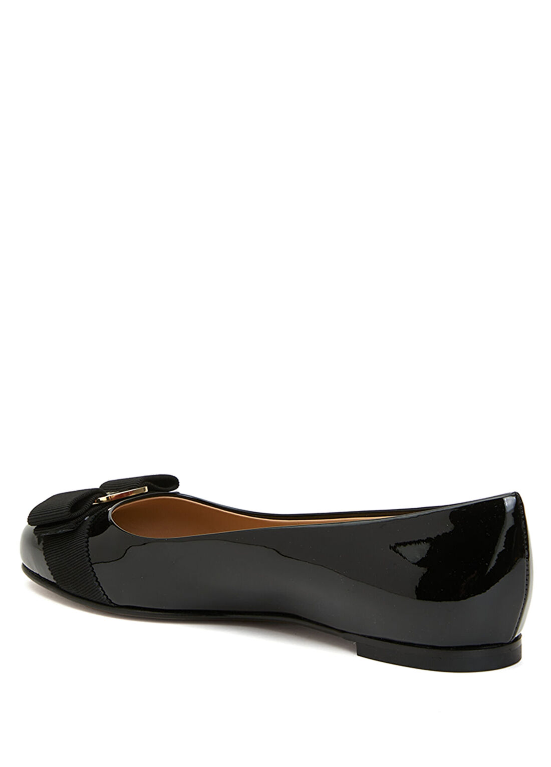 Ferragamo Siyah Deri Babet görsel 3