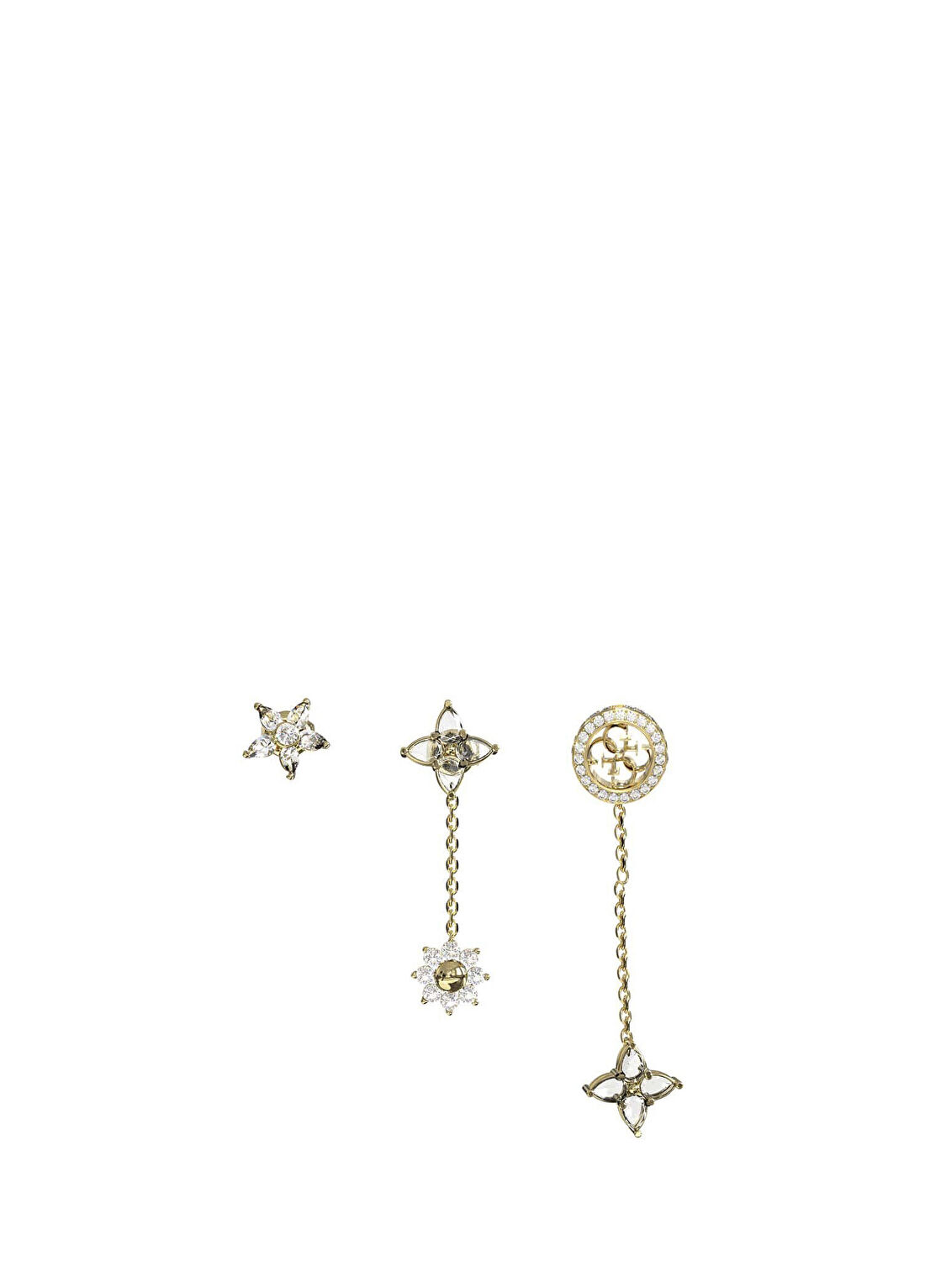 Guess JGUJUBE06034JWYGTU Secret Garden Zirkon Taşlı Çelik Kadın Küpe Seti