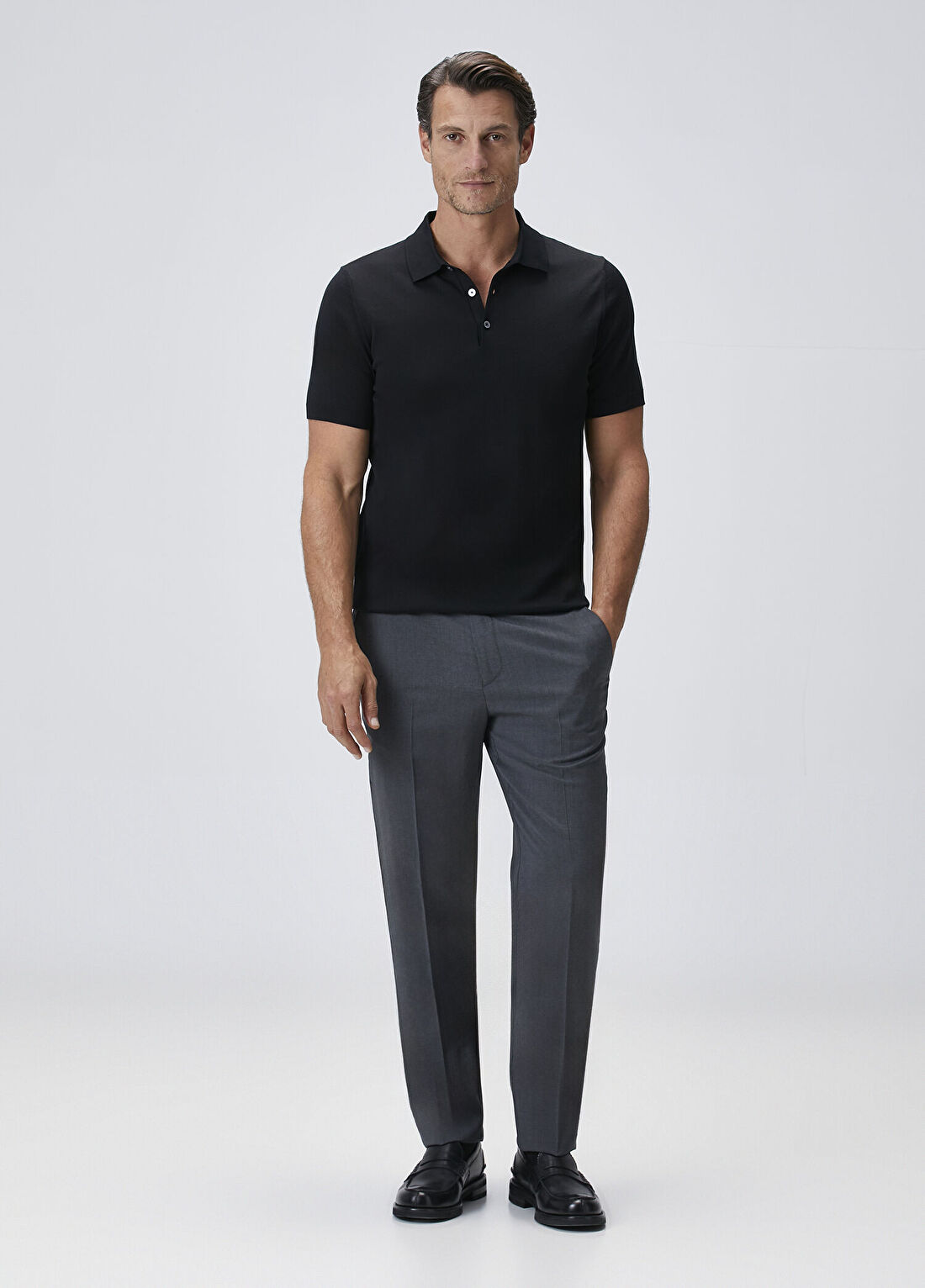 Beymen Collection Gri Klasik Yün Pantolon