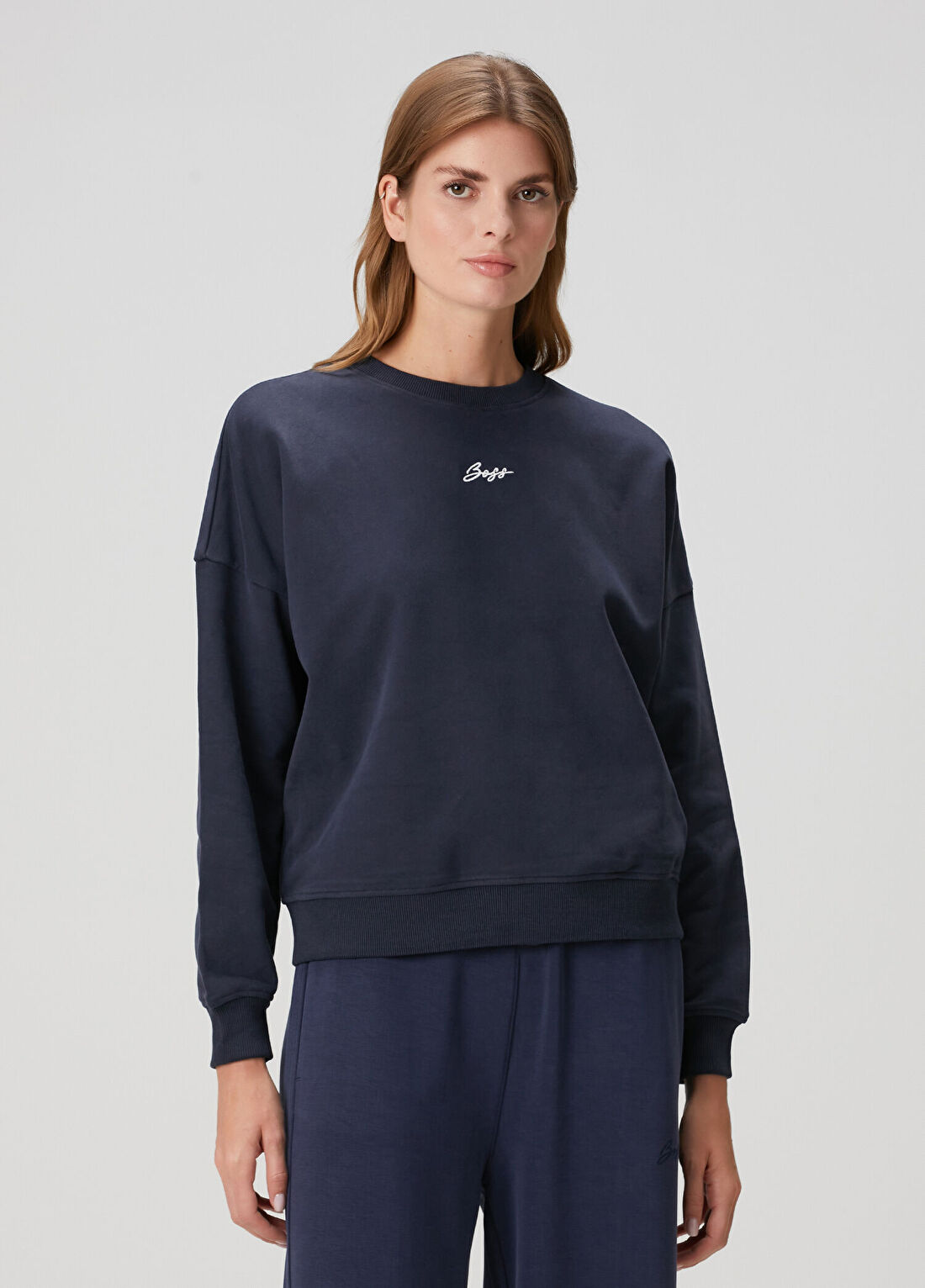 Boss Koyu Mavi Sweatshirt