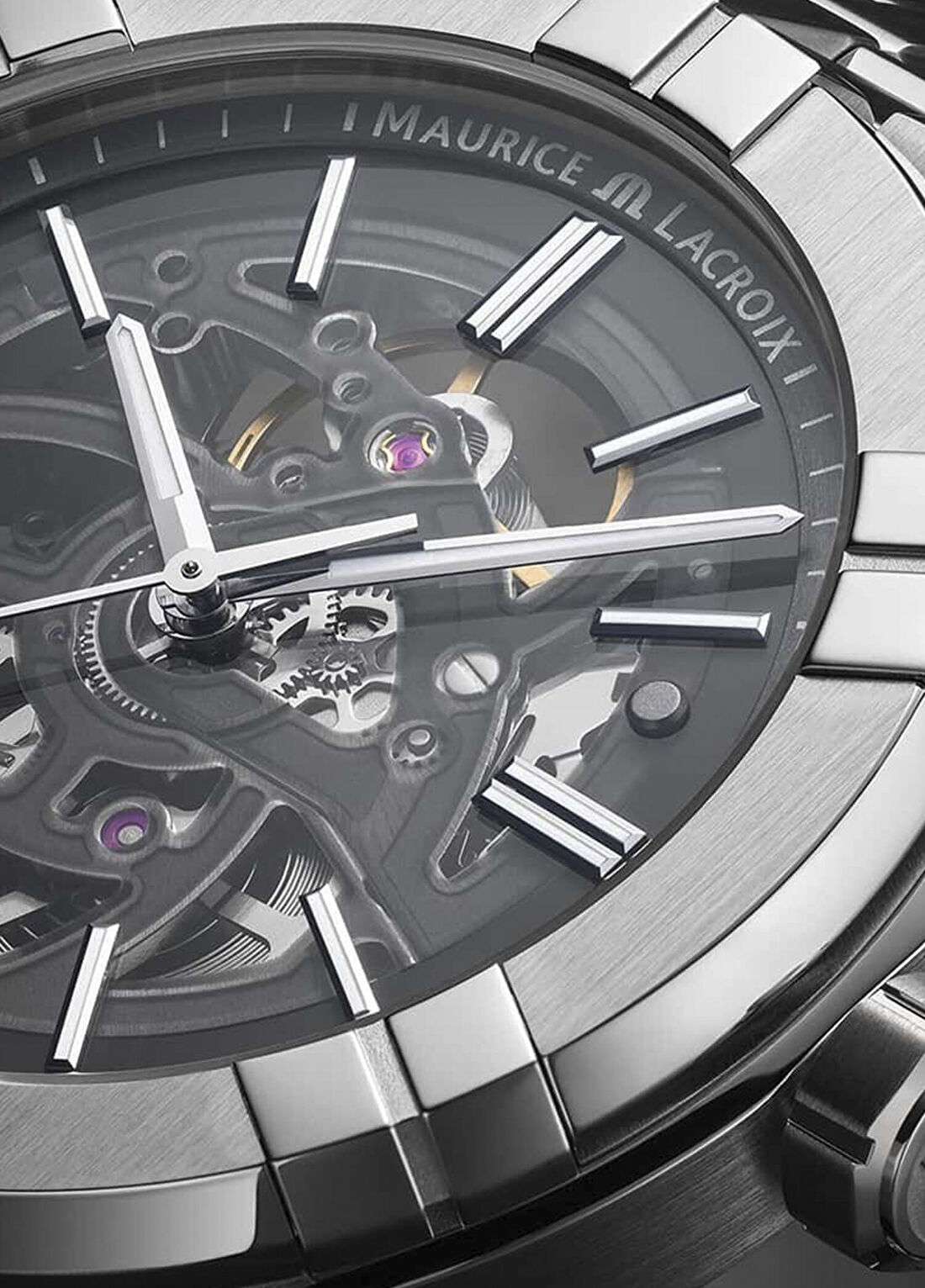 Maurice Lacroix ML-AI6008SS002030-1 Metalik Gri Çelik Erkek Kol Saati görsel 2