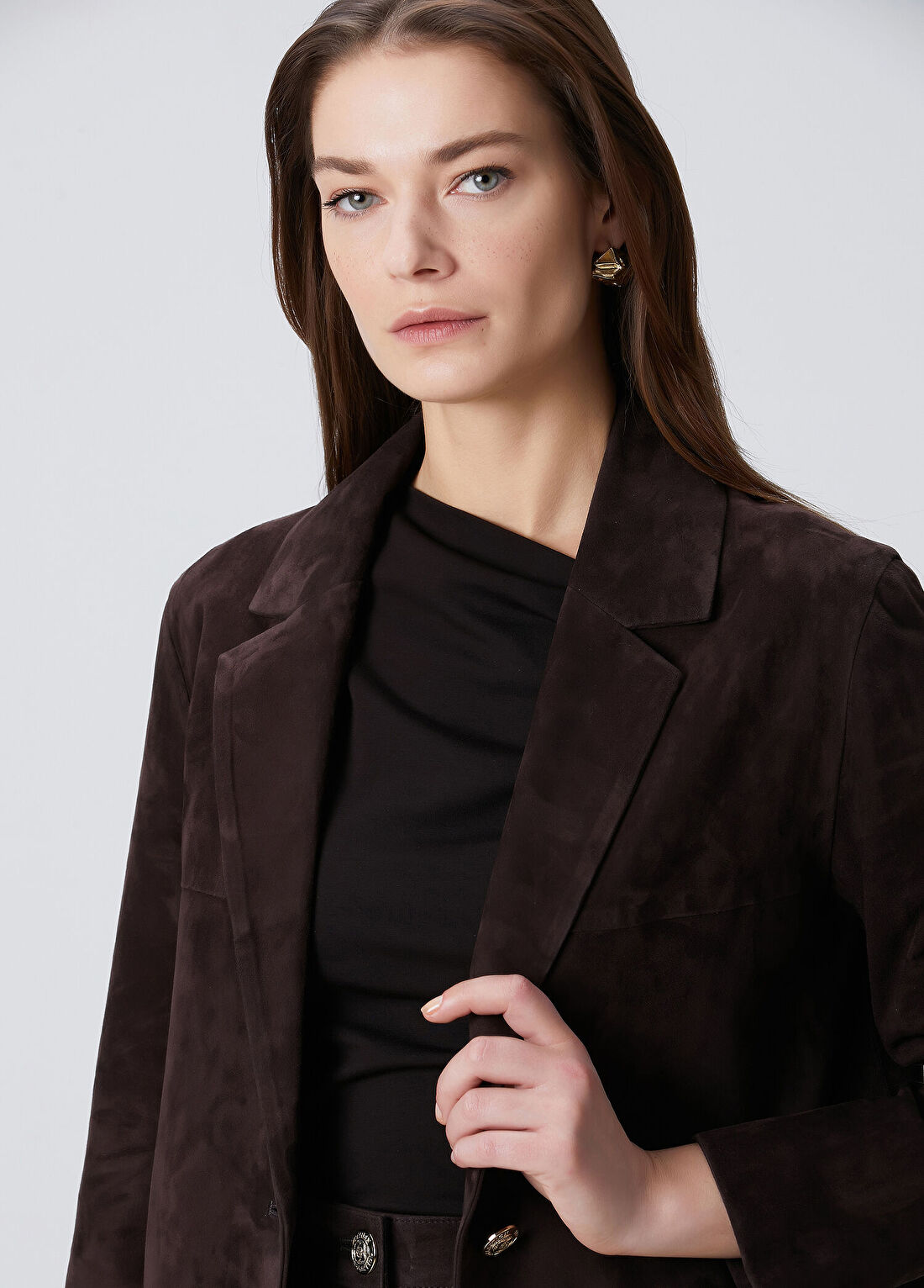 Beymen Collection Kahverengi Süet Ceket görsel 2