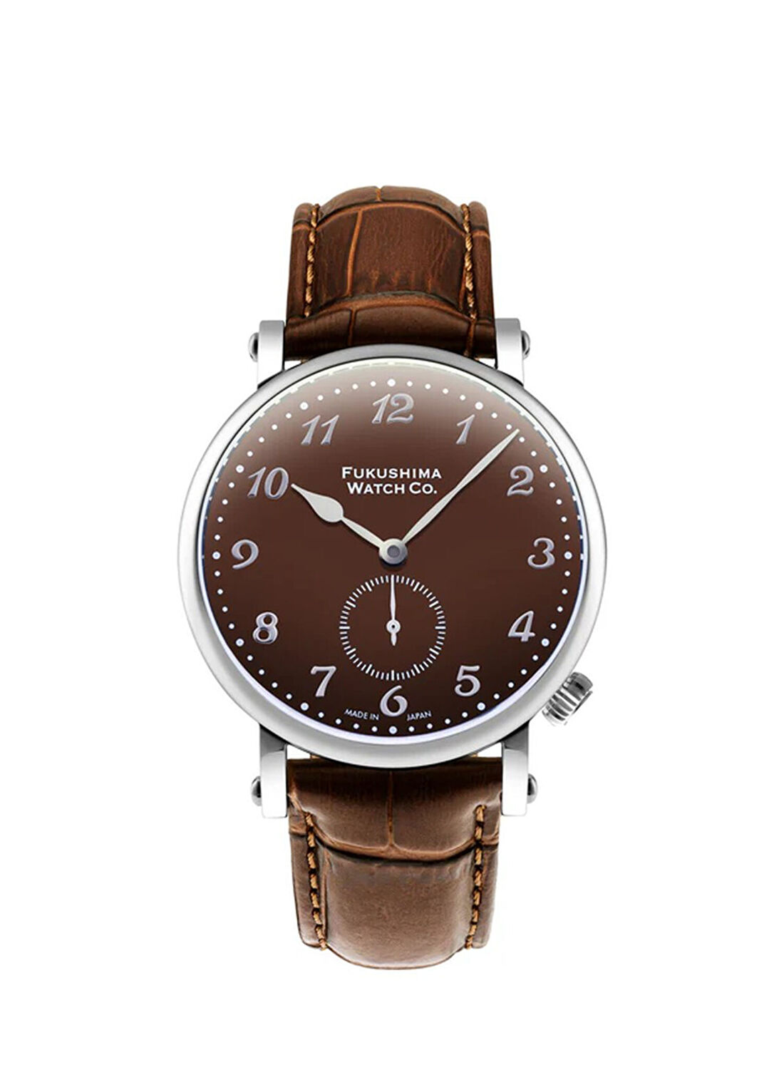 Fukushima Odaka Chestnut Brown Kahverengi Deri Unisex Kol Saati