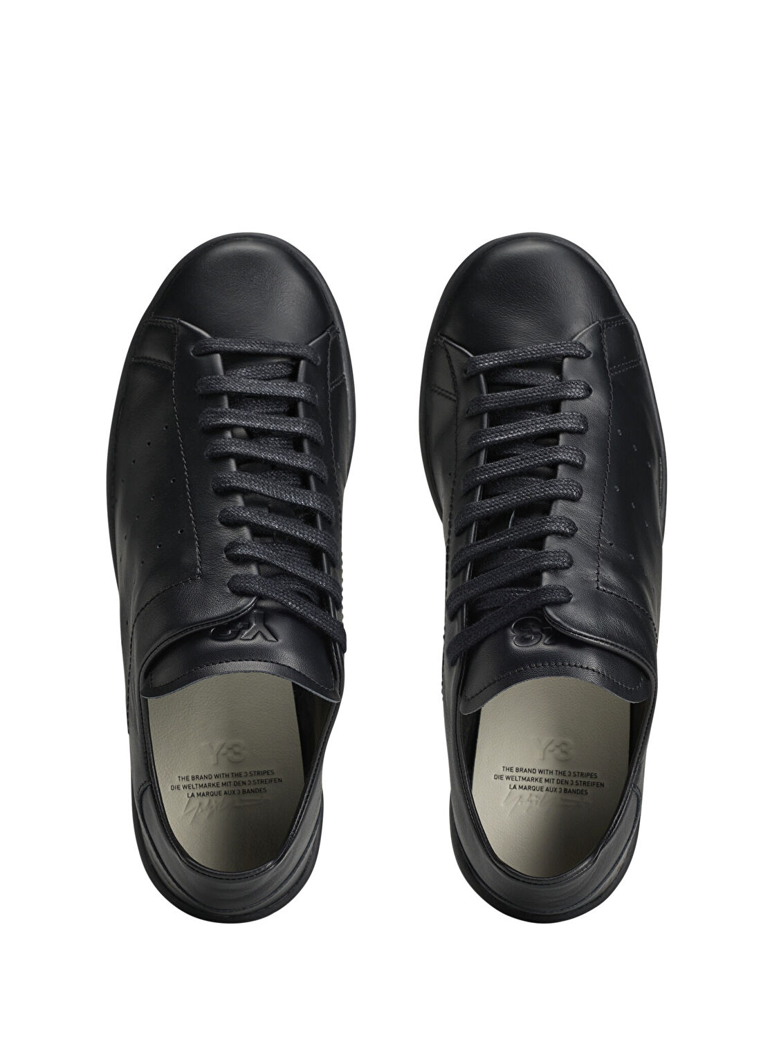 Y-3 Stan Smith Siyah Erkek Deri Sneaker görsel 3