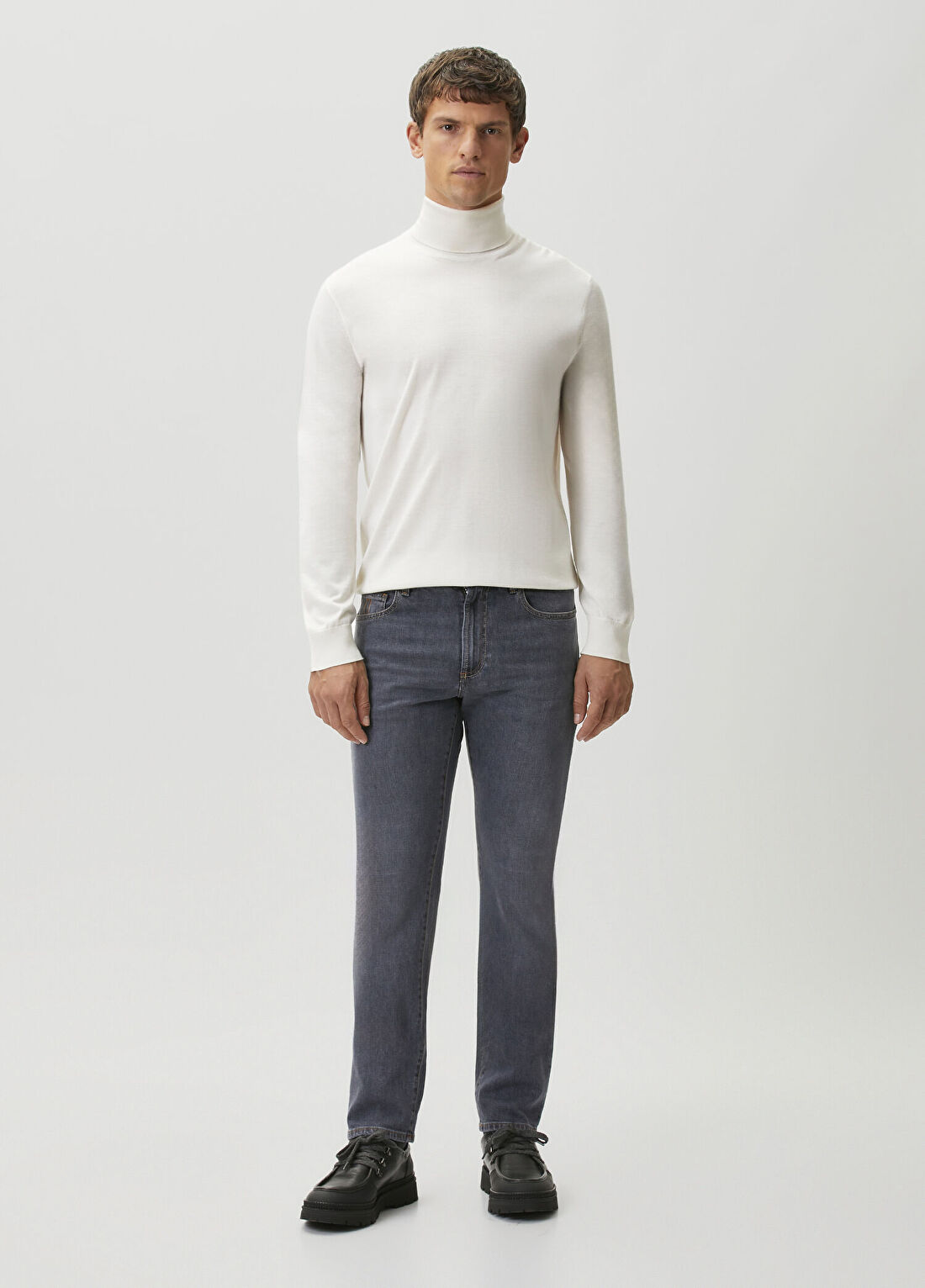 Canali Lacivert Jean Pantolon