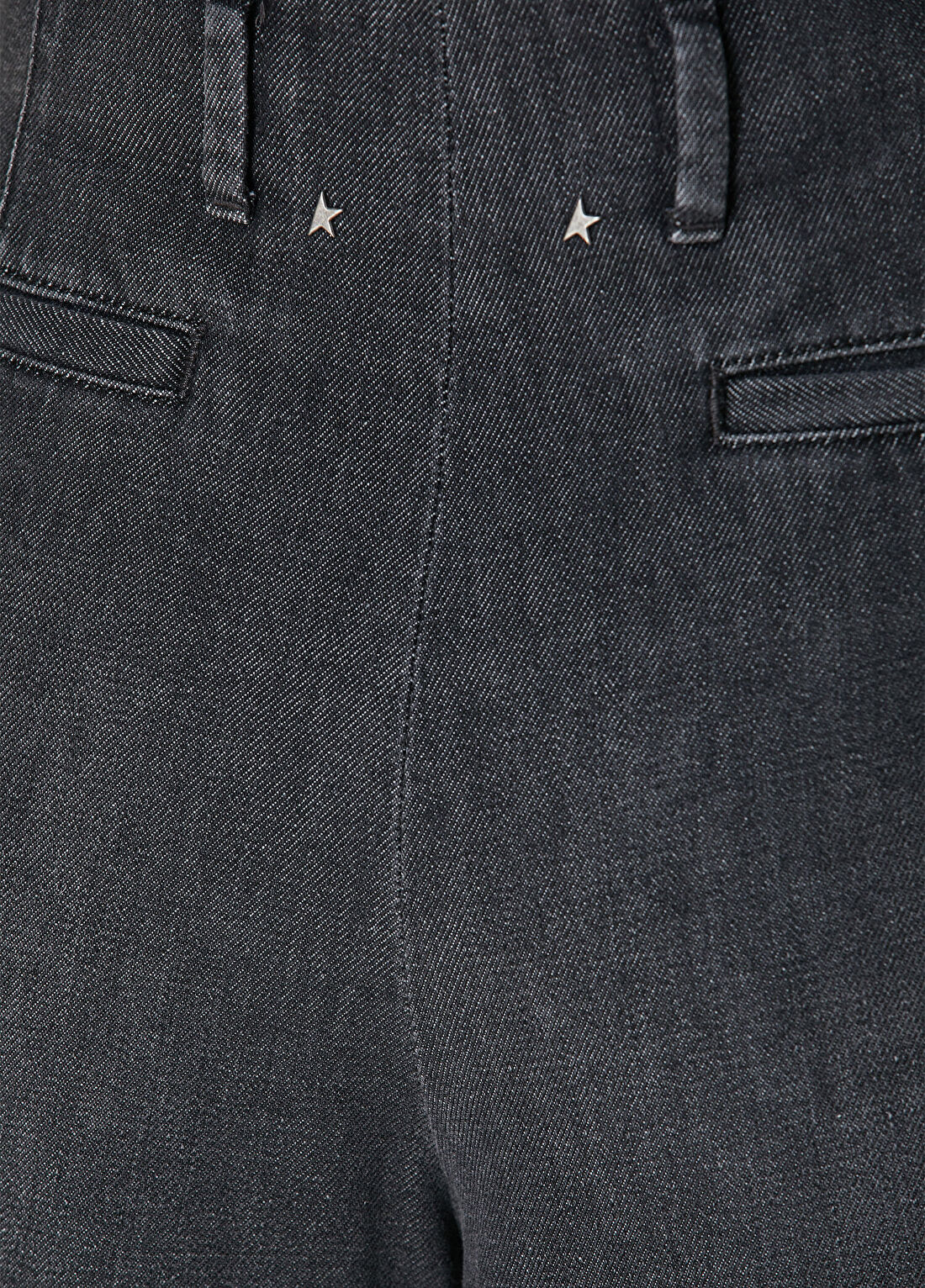 Golden Goose Journey Siyah Wide Leg Jean Pantolon görsel 4