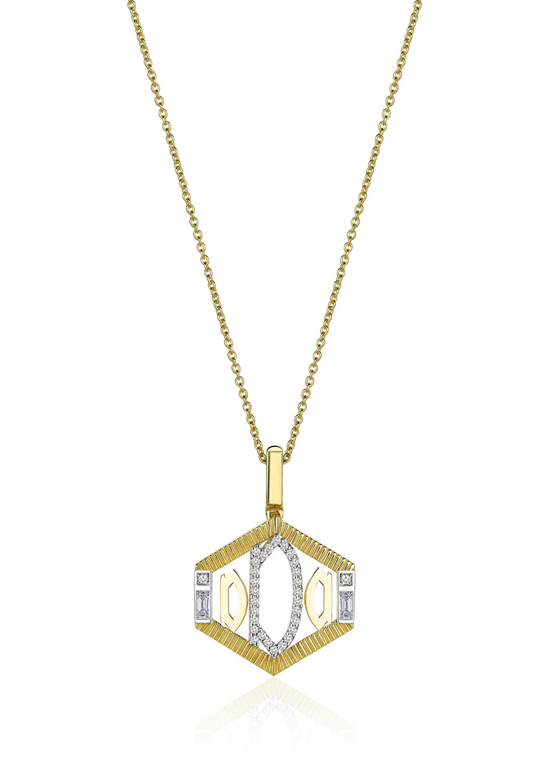Melis Goral Monogram Kadın Altın Kolye