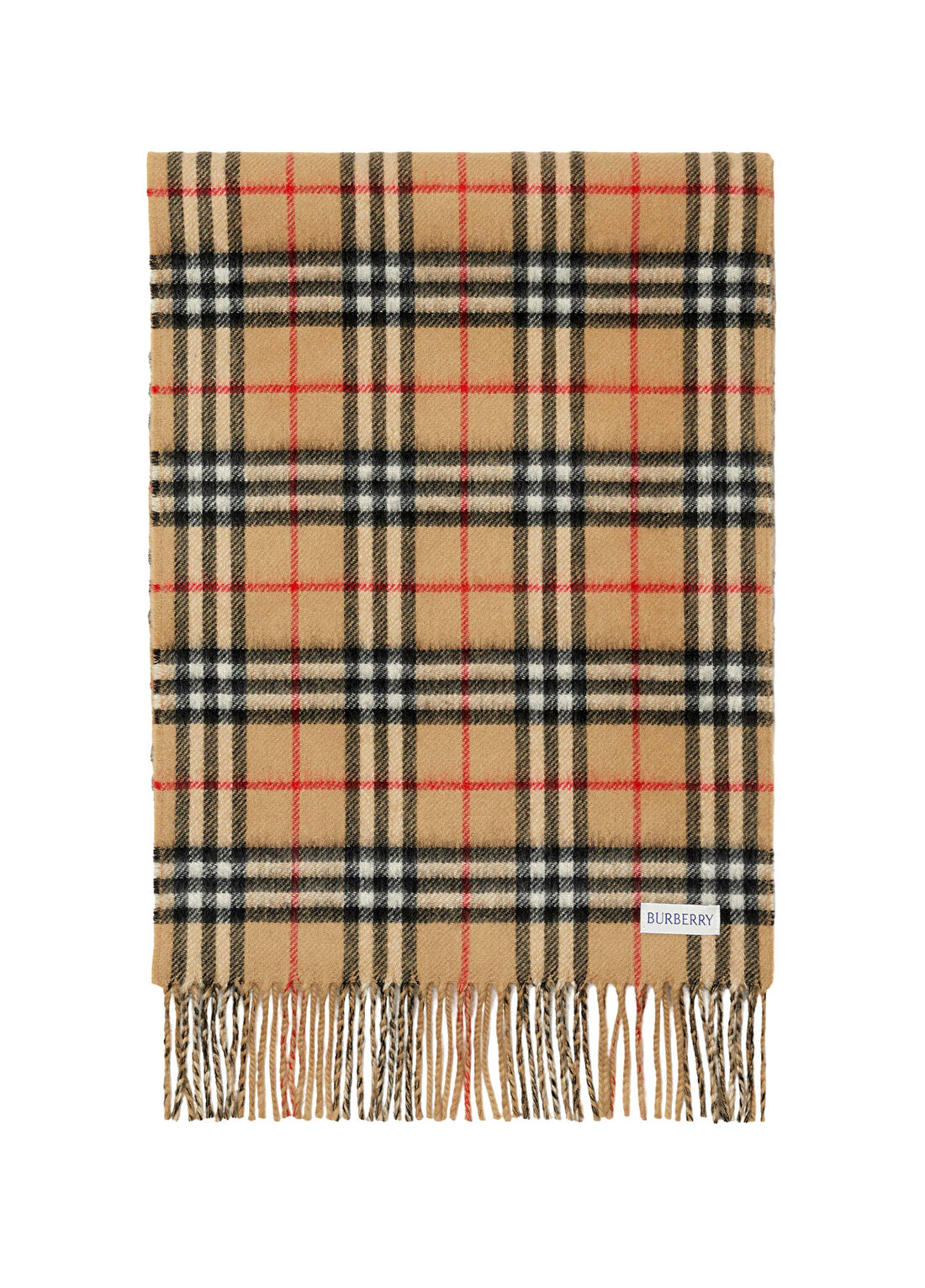 Burberry Reversible Check Bej Kaşmir Unisex Atkı