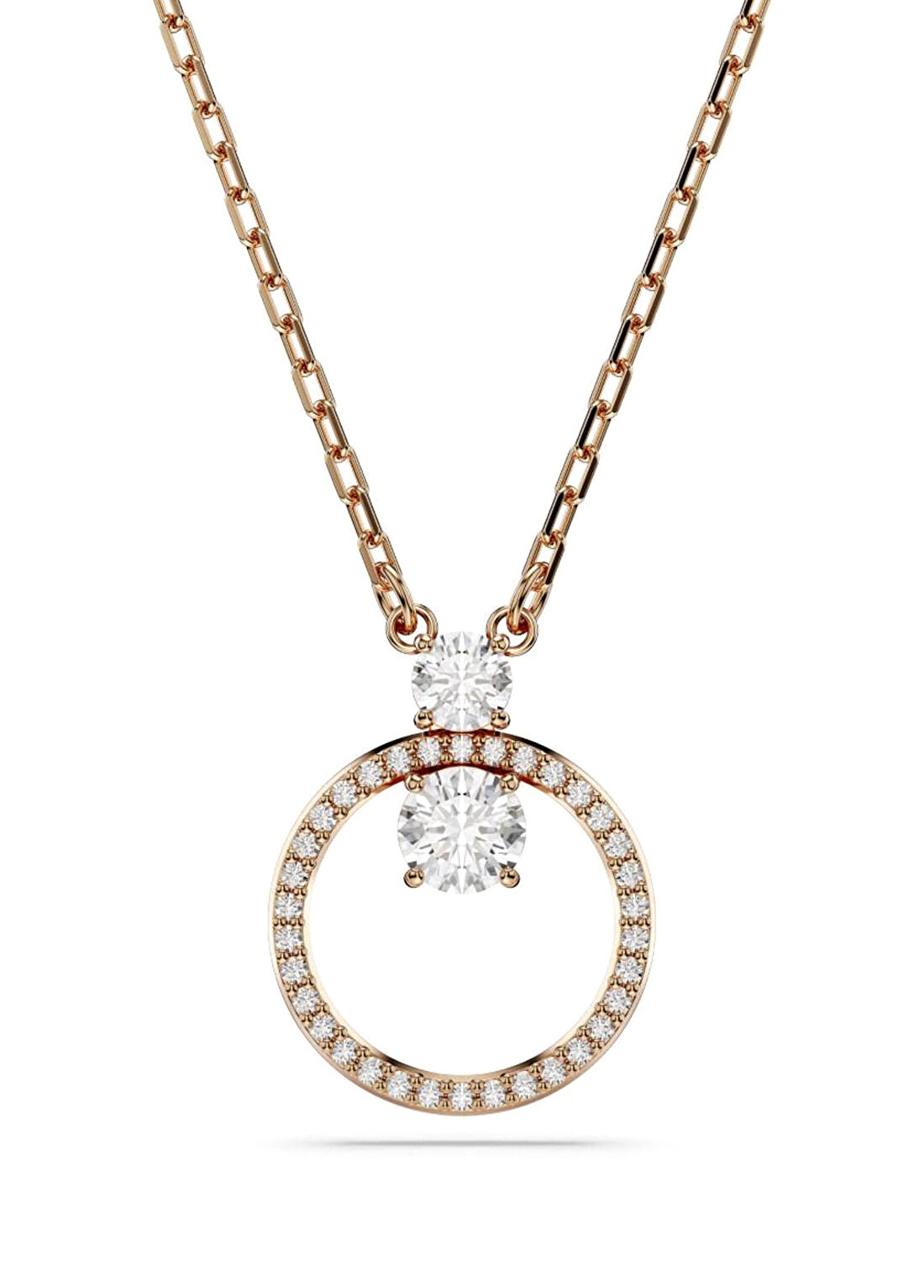Swarovski Constella Pend Cz White Ros Rose Gold Çelik Kadın Kolye 5692266