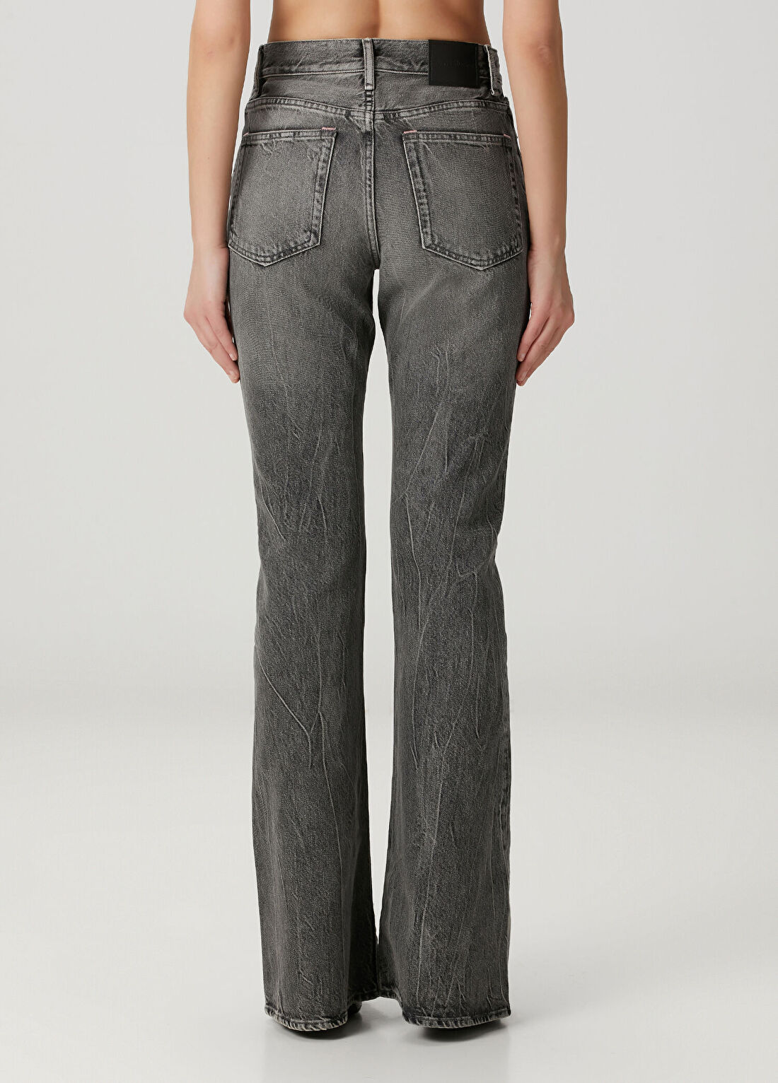 Acne Studios Fitted Koyu Gri Jean Pantolon görsel 4