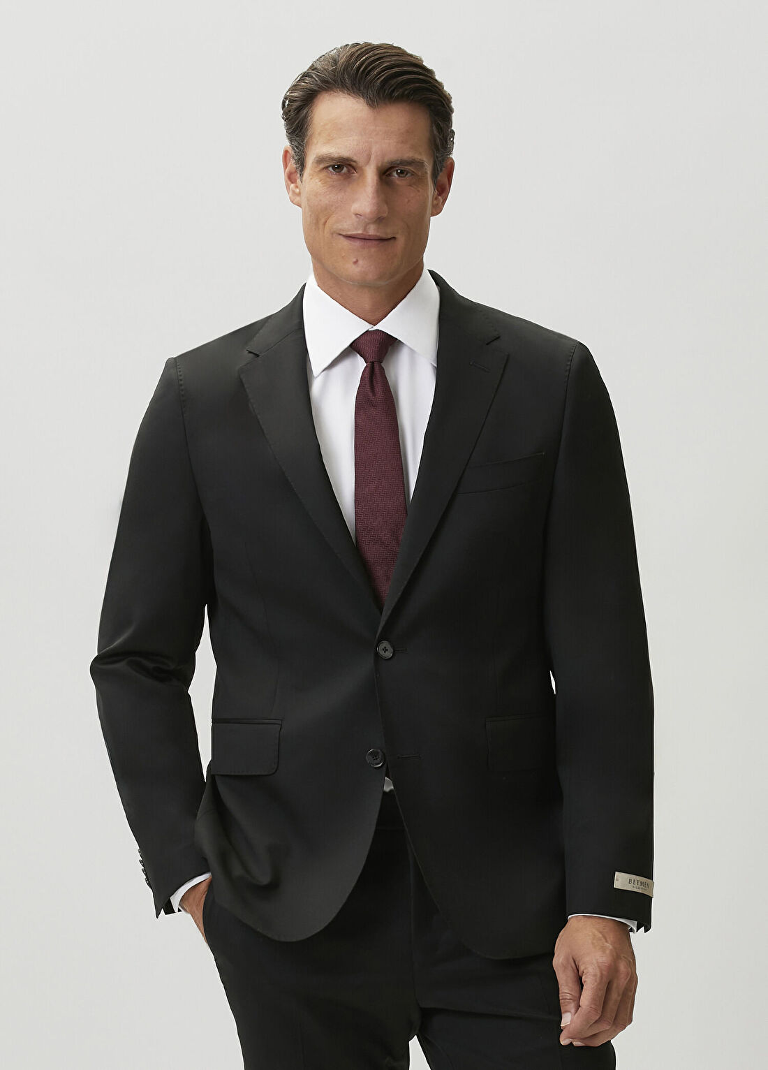 Beymen Collection Drop 7 Siyah Yün Takım Elbise
