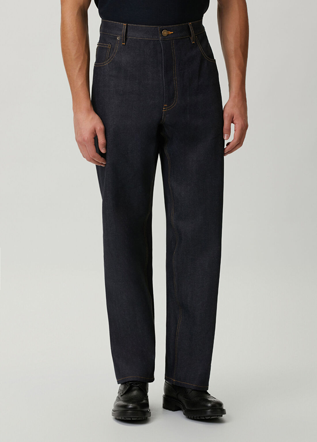 Thom Browne Lacivert Jean Pantolon görsel 2