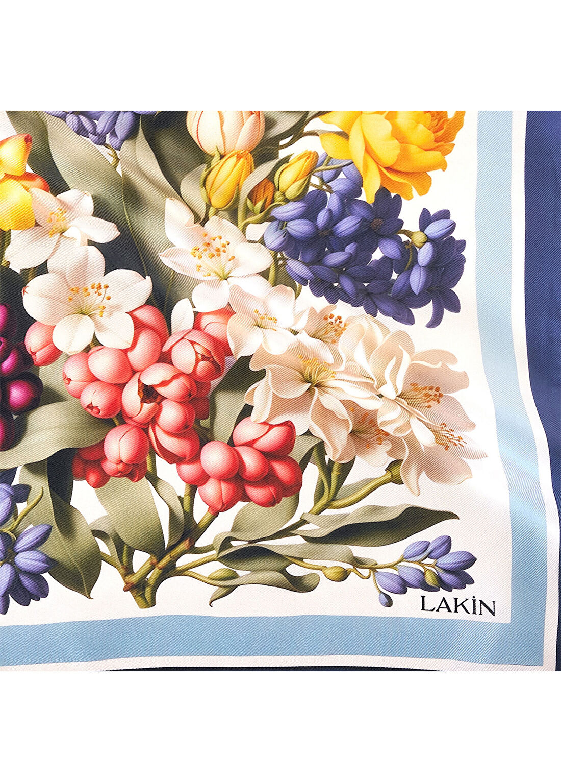 Lakin Springtime Breeze Twill İpek Kadın Fular 65 cm görsel 4
