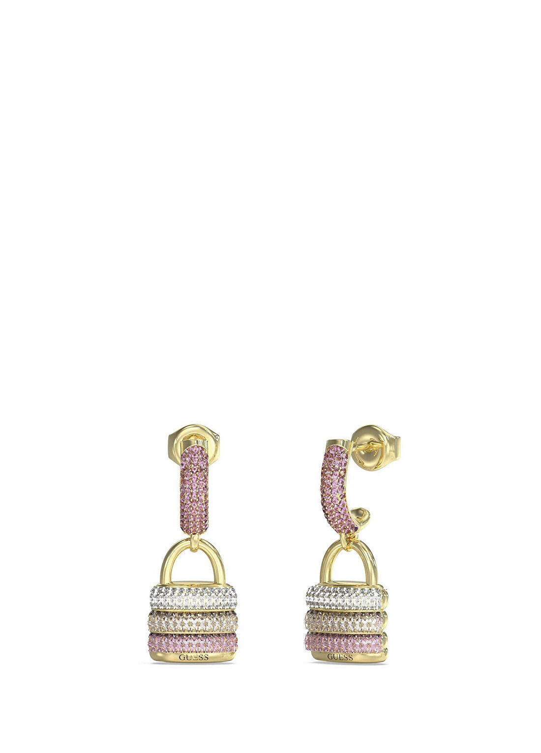 Guess JGUJUBE05407JWYGPKTU My Secret Anahtar Renkli Taşlı Çelik Kadın Küpe