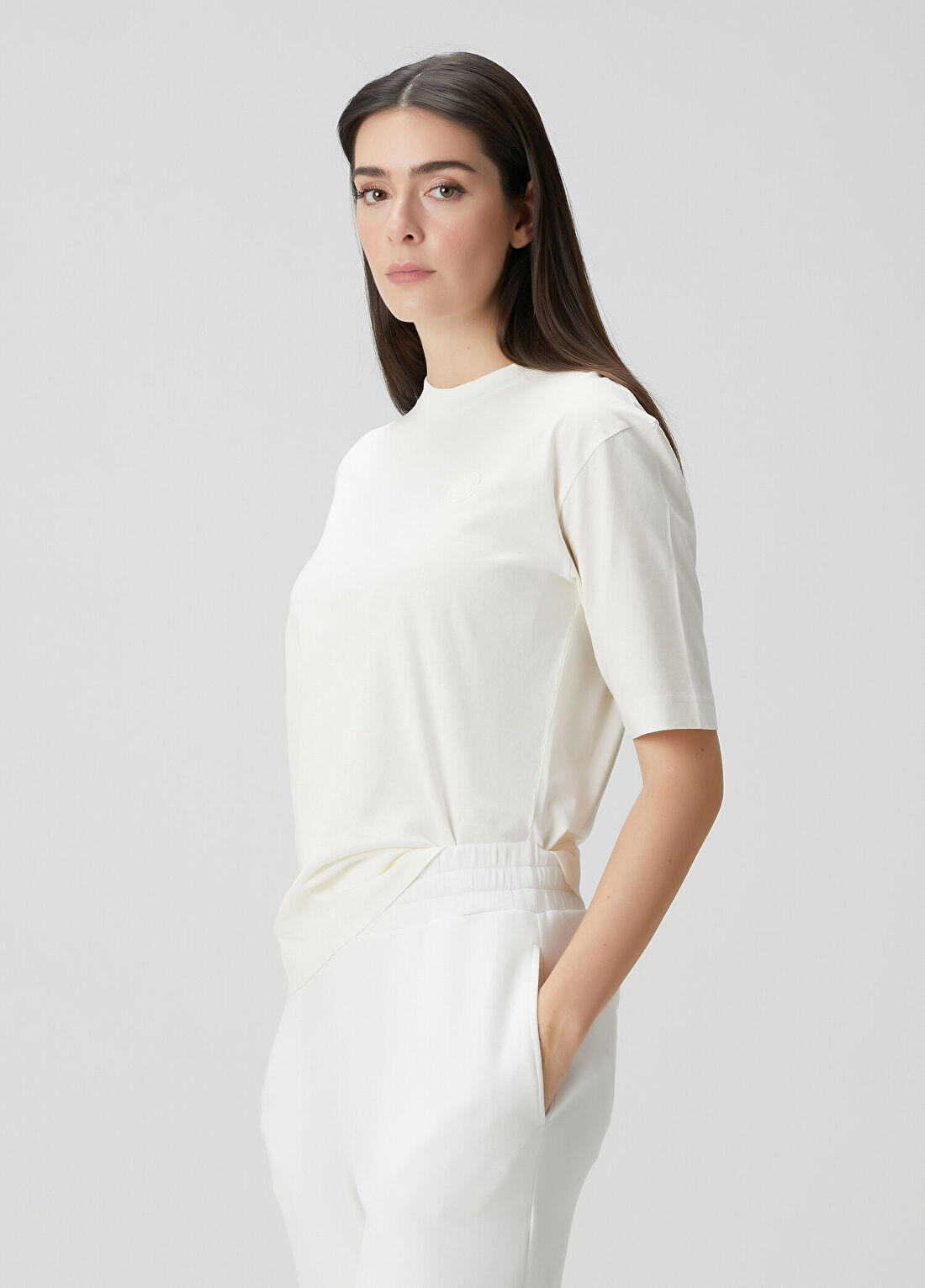 Moncler Kırık Beyaz T-shirt