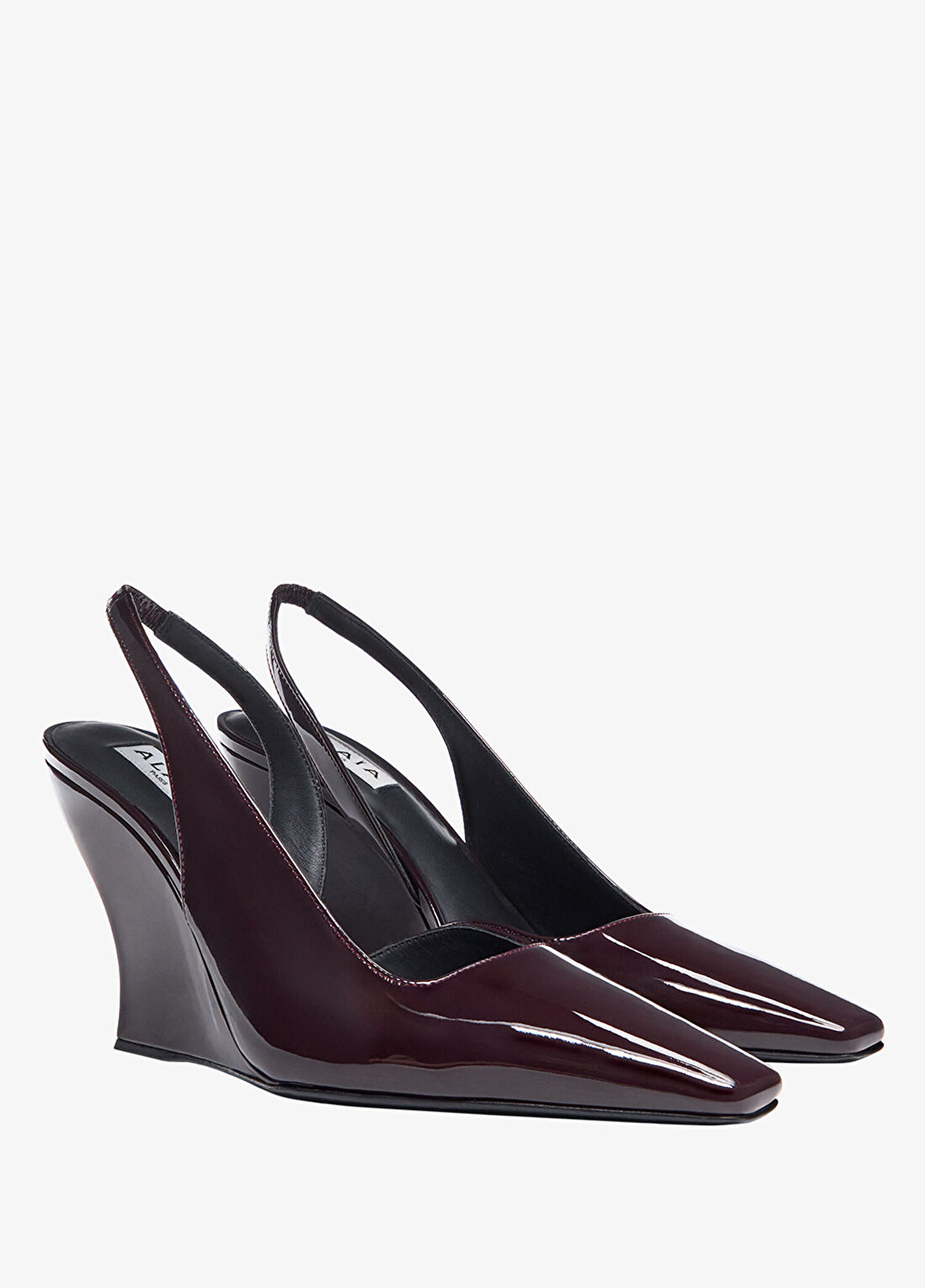 Alaïa Bordo Kadın Deri Topuklu Ayakkabı