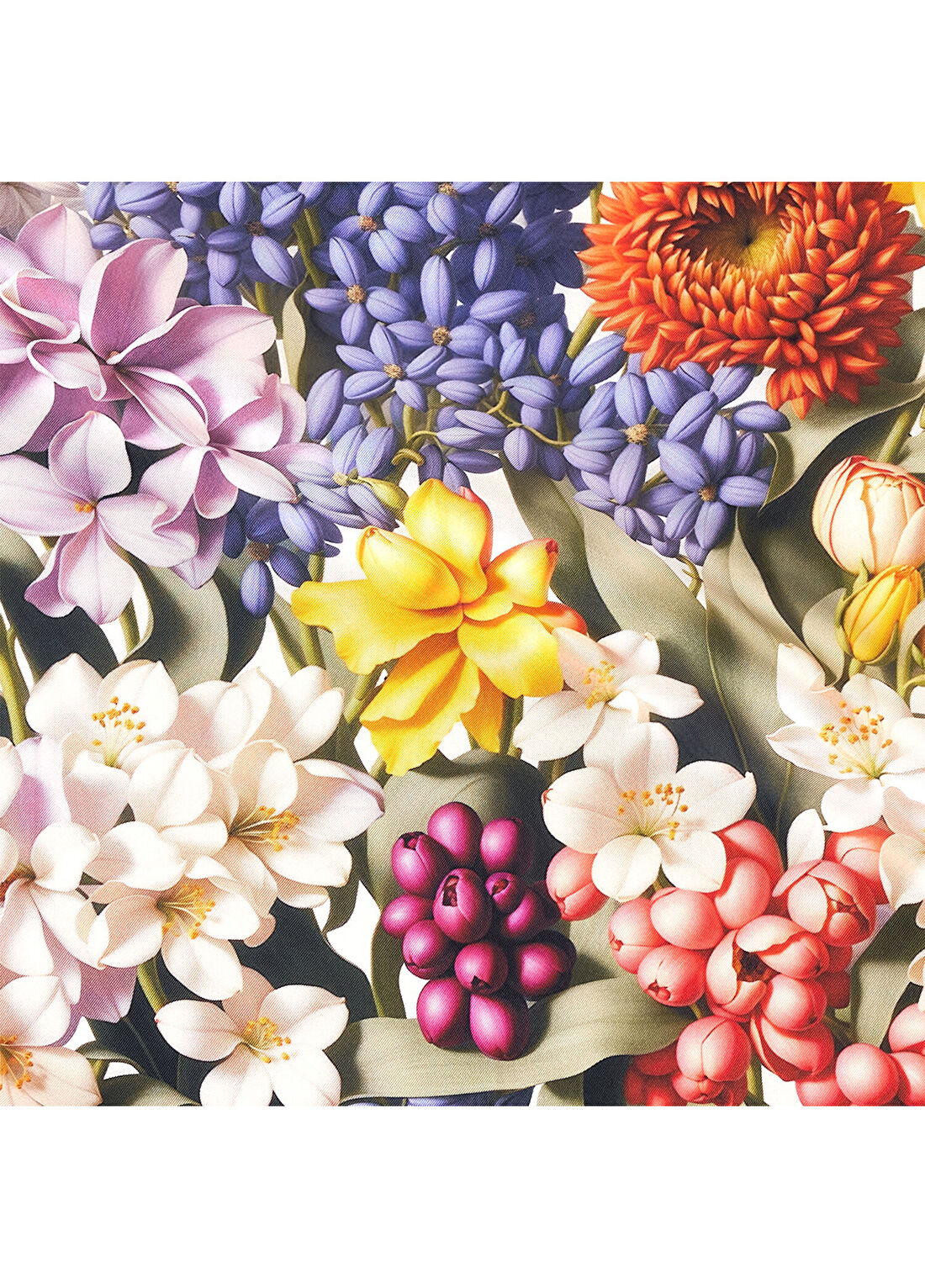 Lakin Springtime Breeze Twill İpek Kadın Fular 65 cm görsel 3