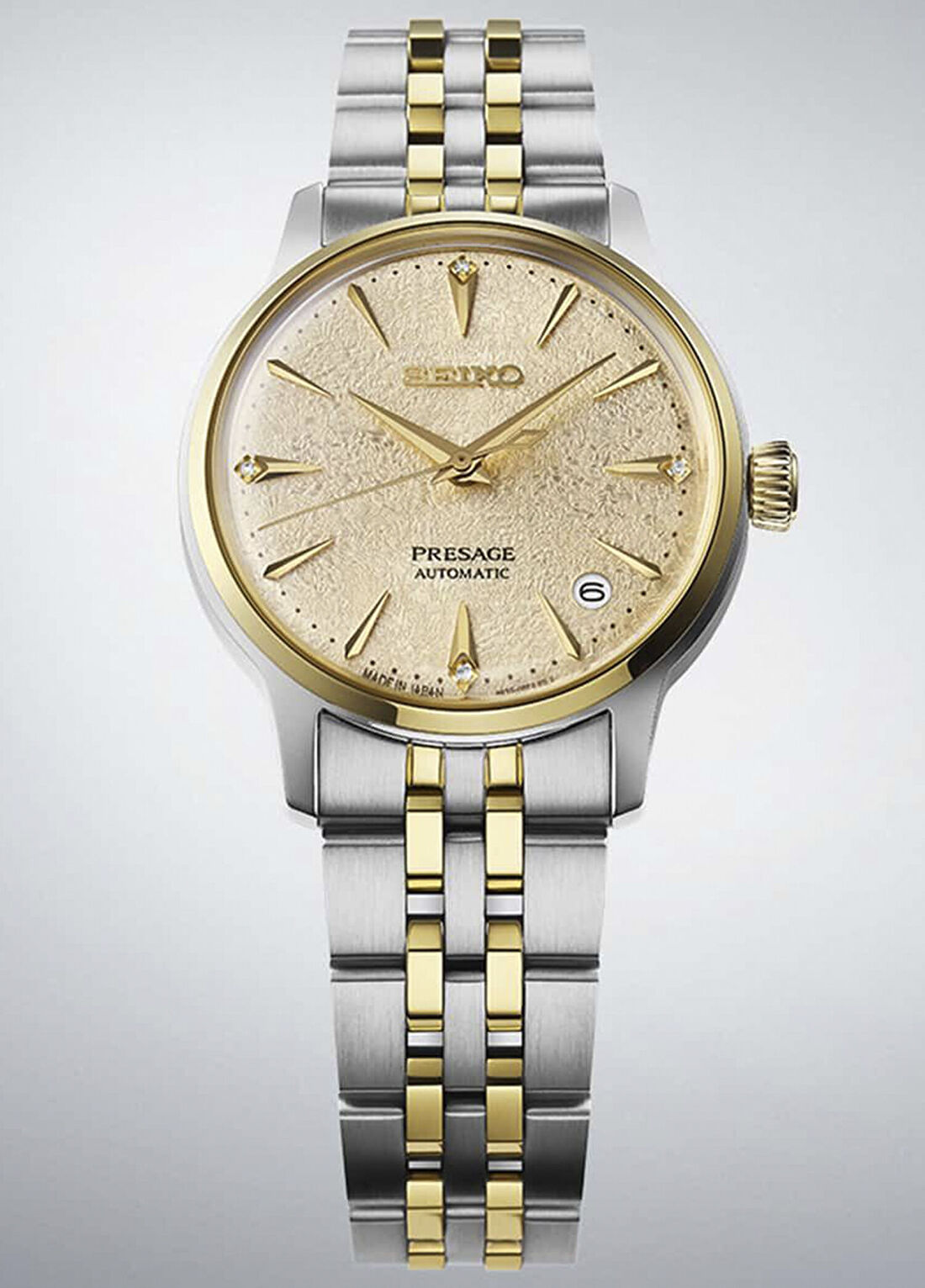 Seiko SEIRPL64J Altın Rengi Metalik Gri Çelik Kadın Kol Saati görsel 3