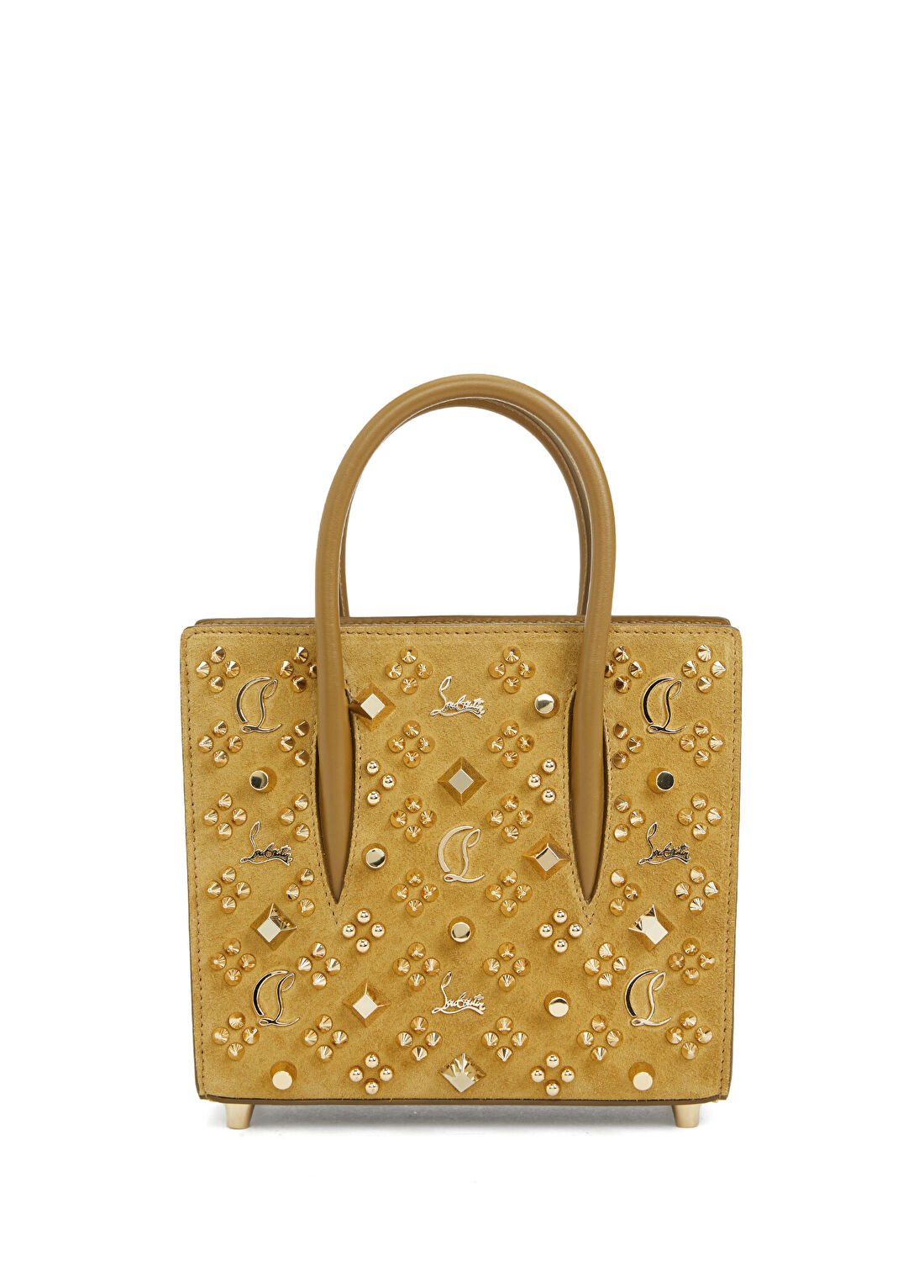 Christian Louboutin Paloma S Mini Bronz Kadın Süet Çanta