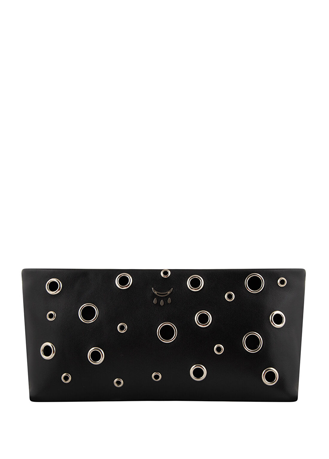 Qimu Hera Studded Siyah Deri Kadın Omuz Çantası görsel 2