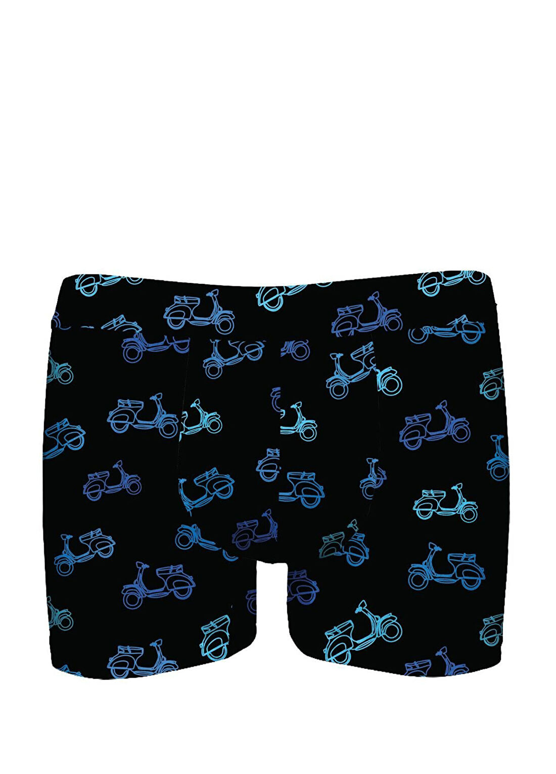 John Frank Colorblocked Baskılı Boxer