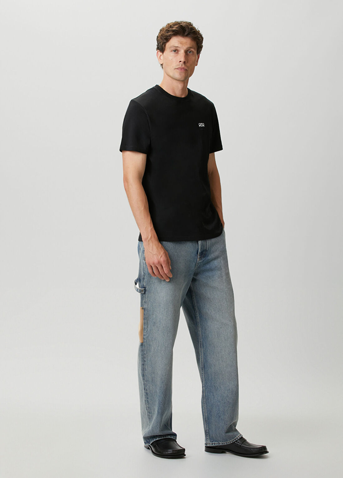 Loewe Siyah Logo Nakışlı T-shirt görsel 2