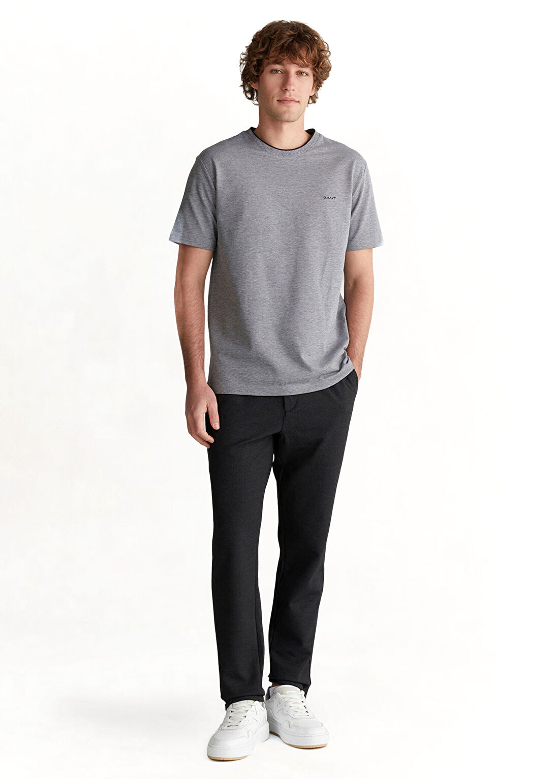 Gant Siyah Regular Fit Erkek Jogger Pantolon