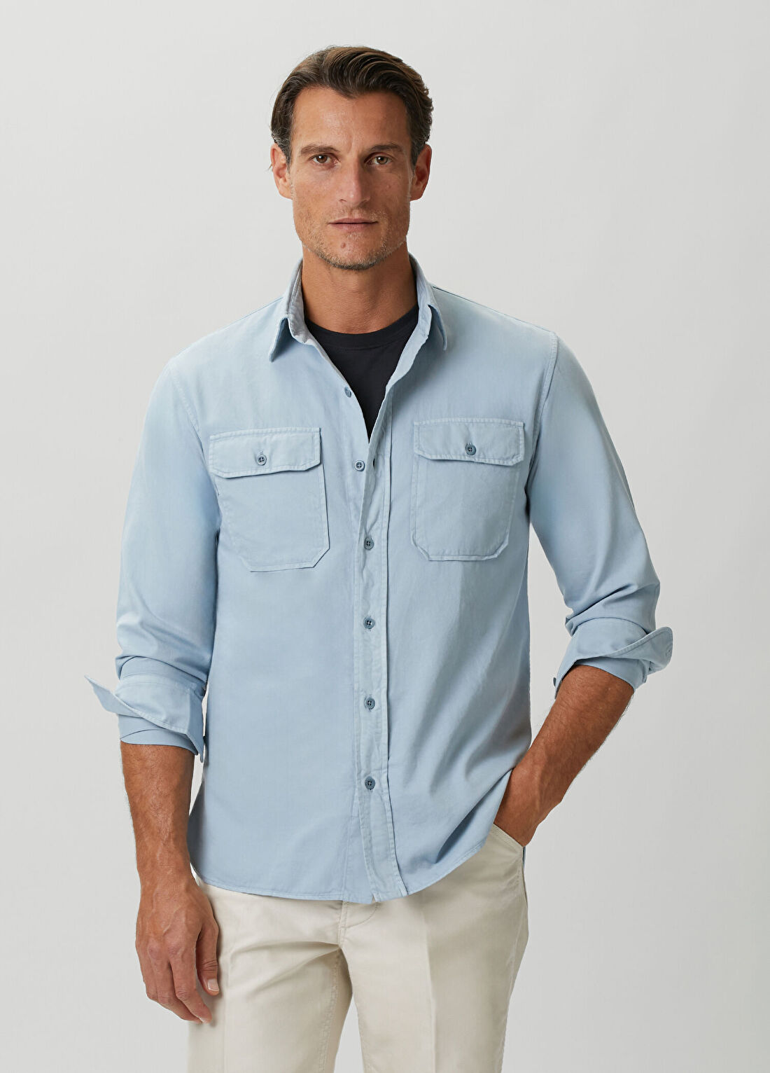 Ralph Lauren Purple Label Mavi Gömlek