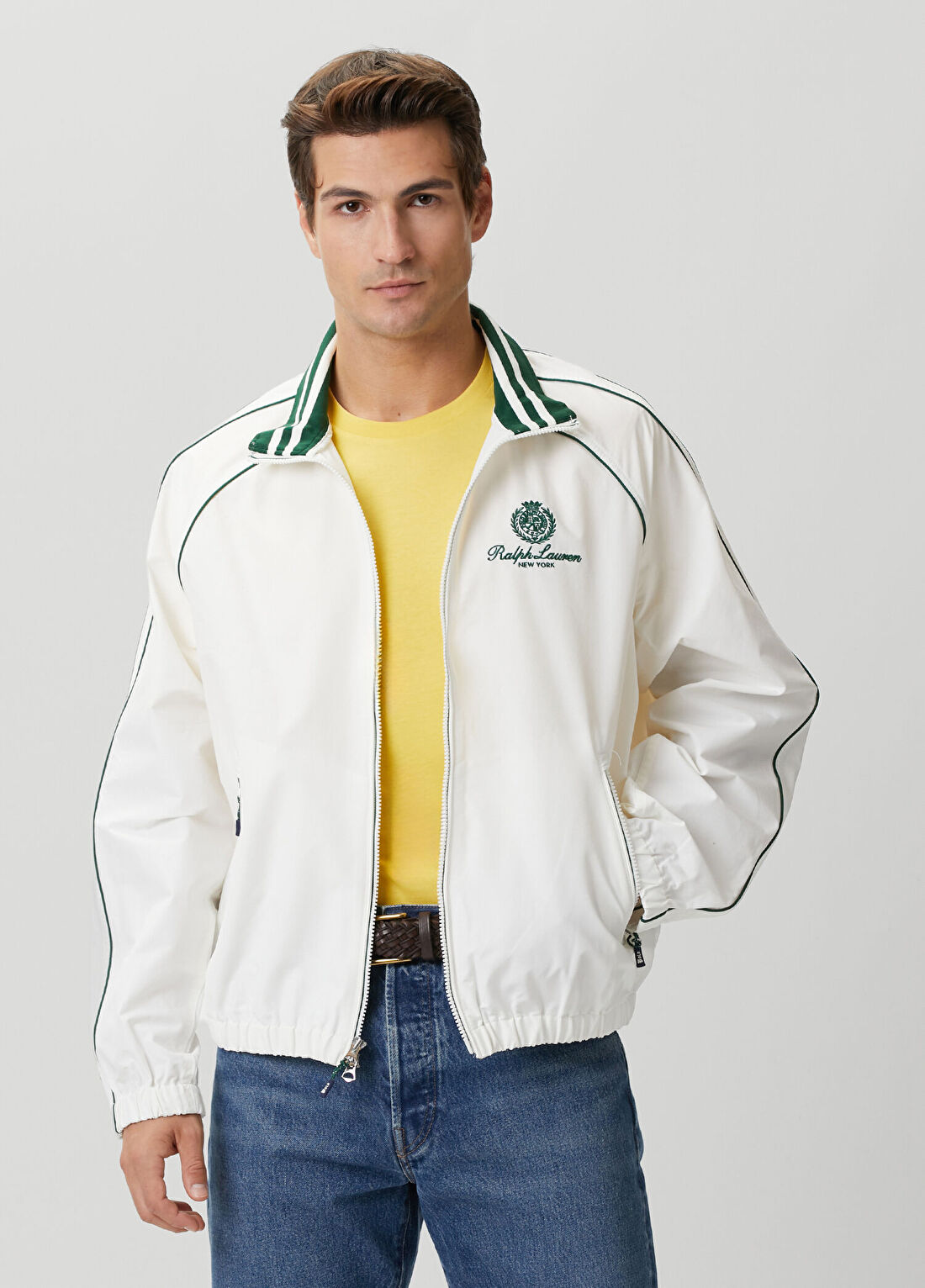 Polo Ralph Lauren Beyaz Logo Nakışlı Mont