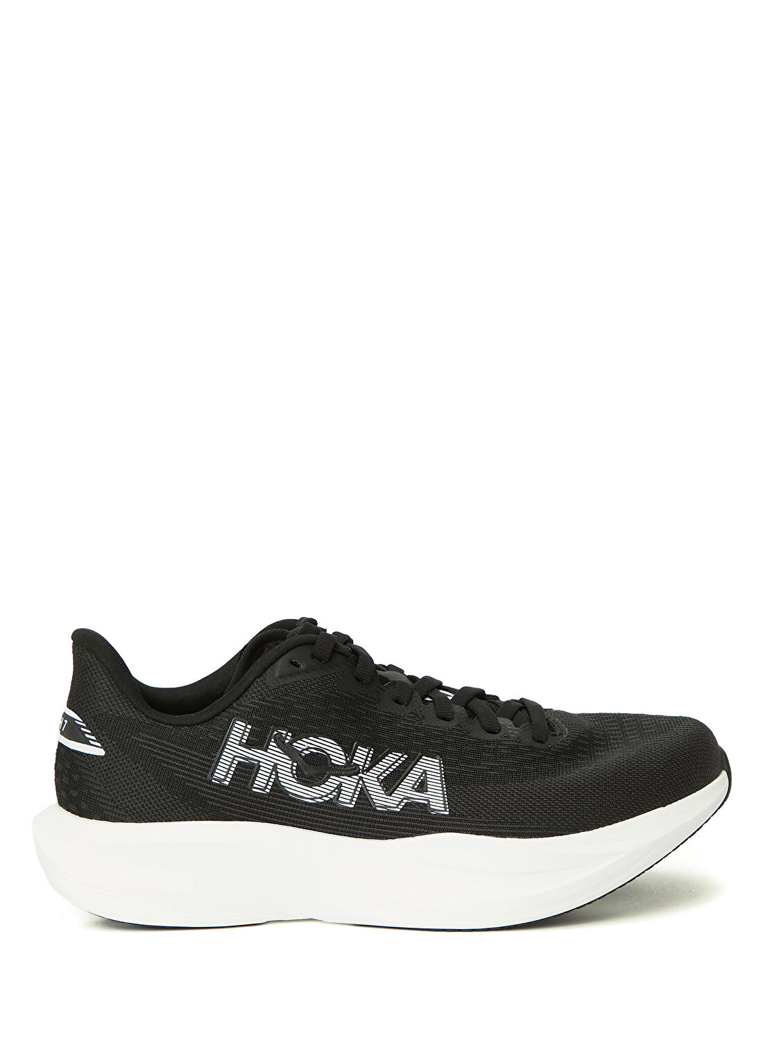 Hoka Mach 7 Siyah Beyaz Kadın Sneaker