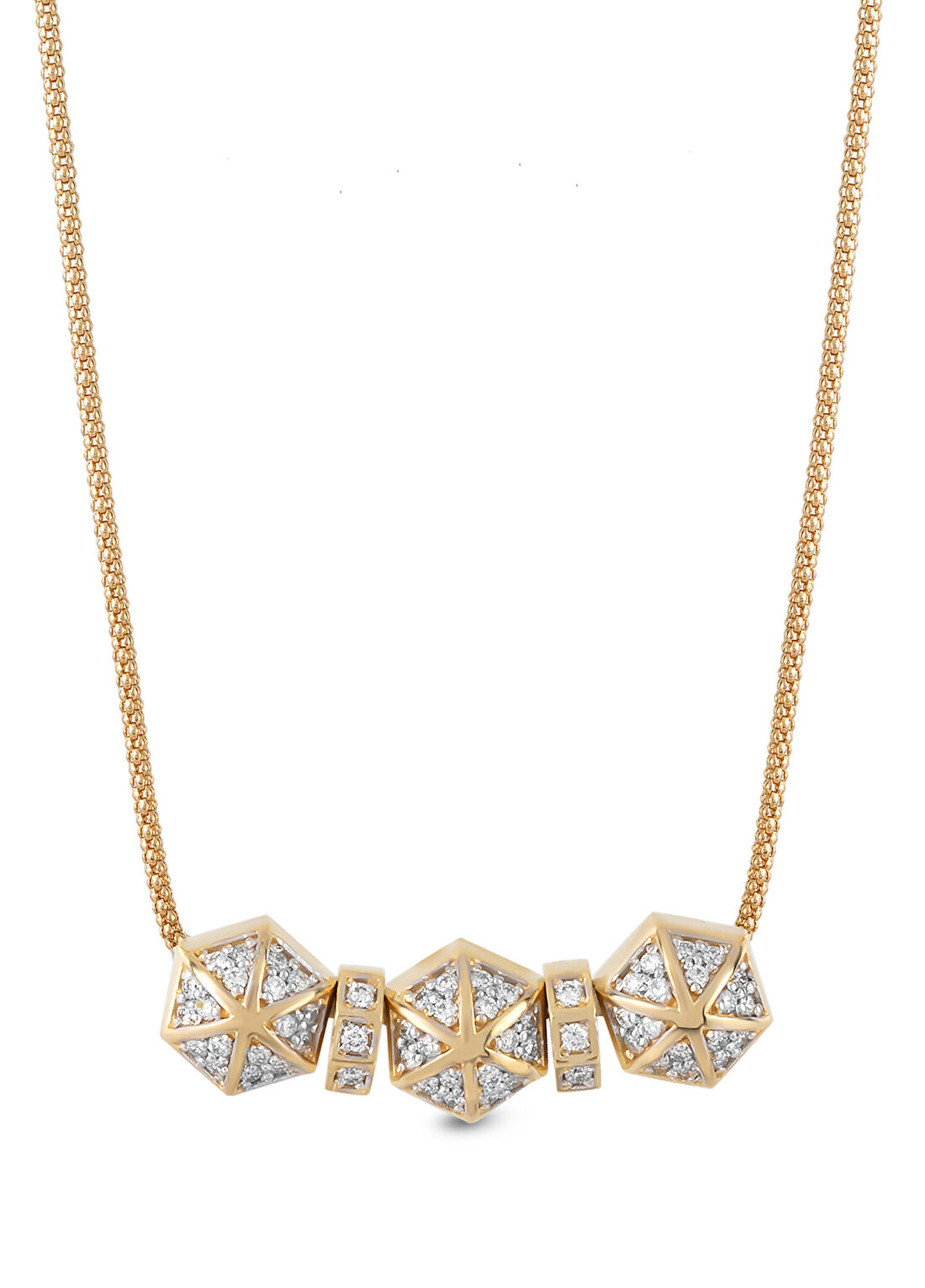 Rita Fine Jewelry Cleo Trio Pırlantalı Kadın Altın Kolye