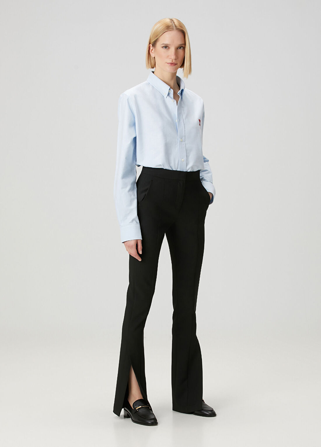 Ami Paris Classic Fit Mavi Gömlek görsel 2