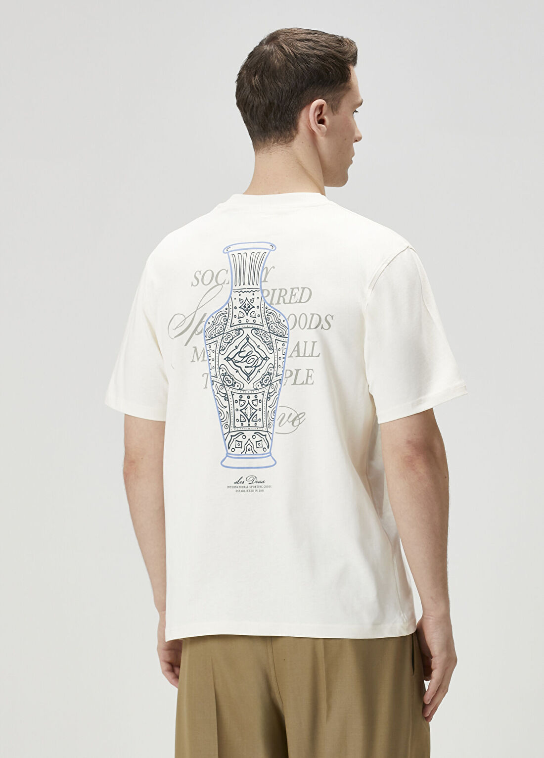 Les Deux Ben Faience Kırık Beyaz T-shirt görsel 4