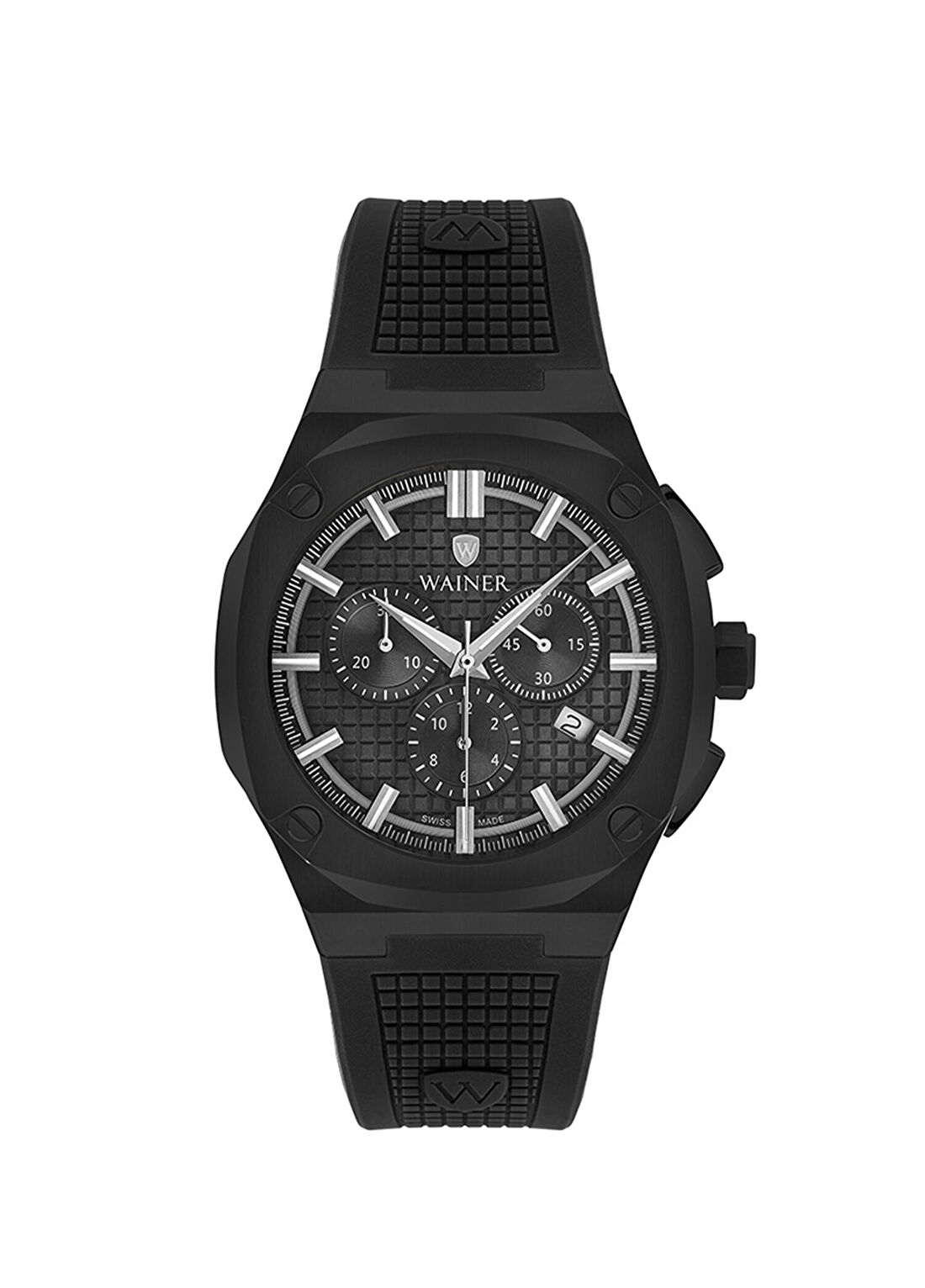 Wainer WA.10200-B Siyah Çelik Erkek Kol Saati