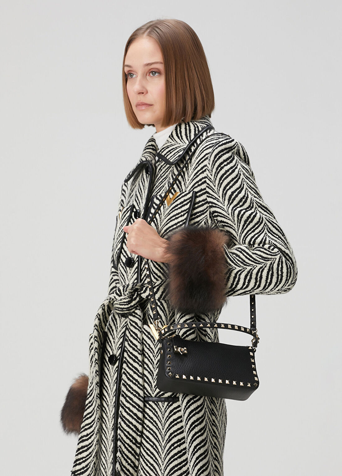Valentino Garavani Rockstud Small Kadın Deri Çanta görsel 3