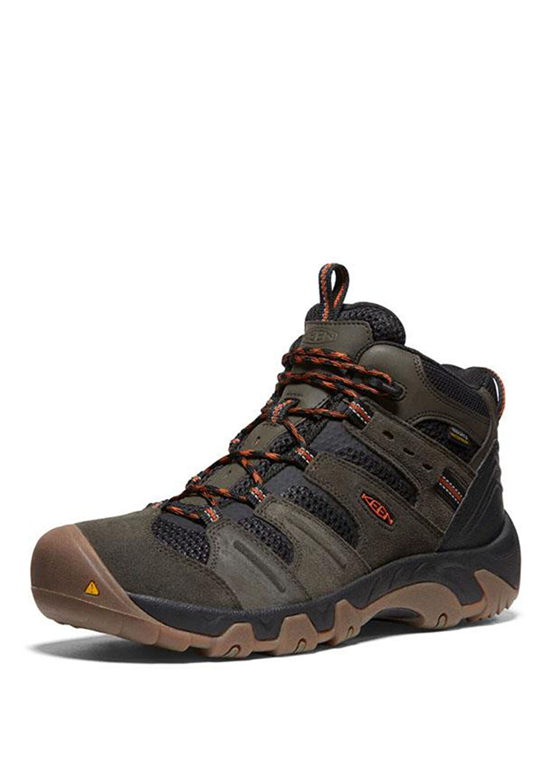 Keen Headout Black Olive Fossil Orange Su Geçirmez Erkek Yürüyüş Botu görsel 3