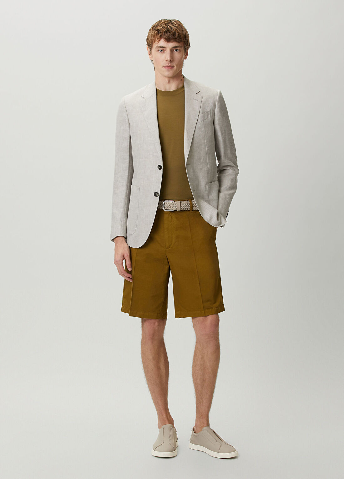 Zegna Lacivert Bermuda