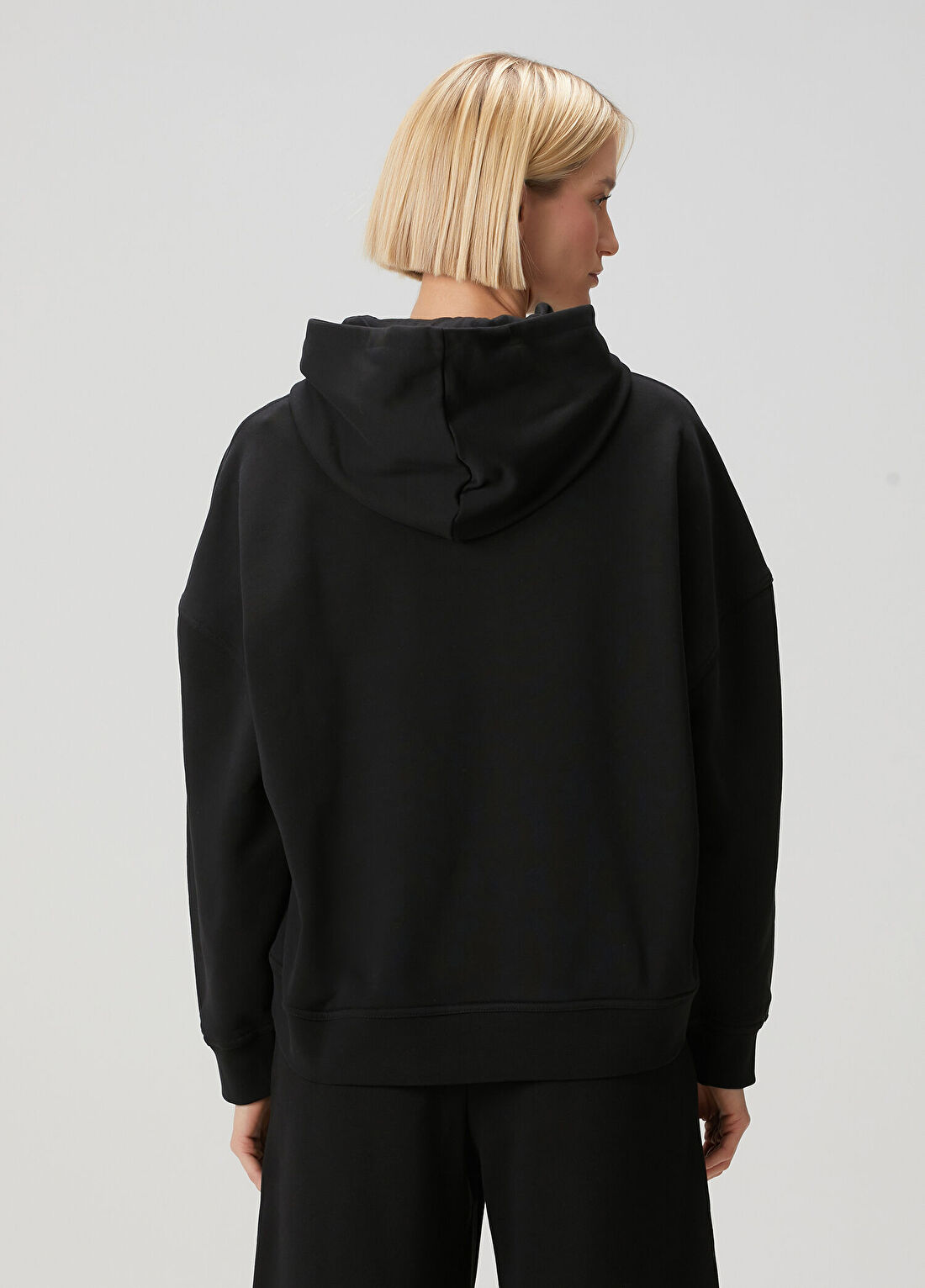 Les Benjamins Siyah Kapüşonlu Sweatshirt görsel 4