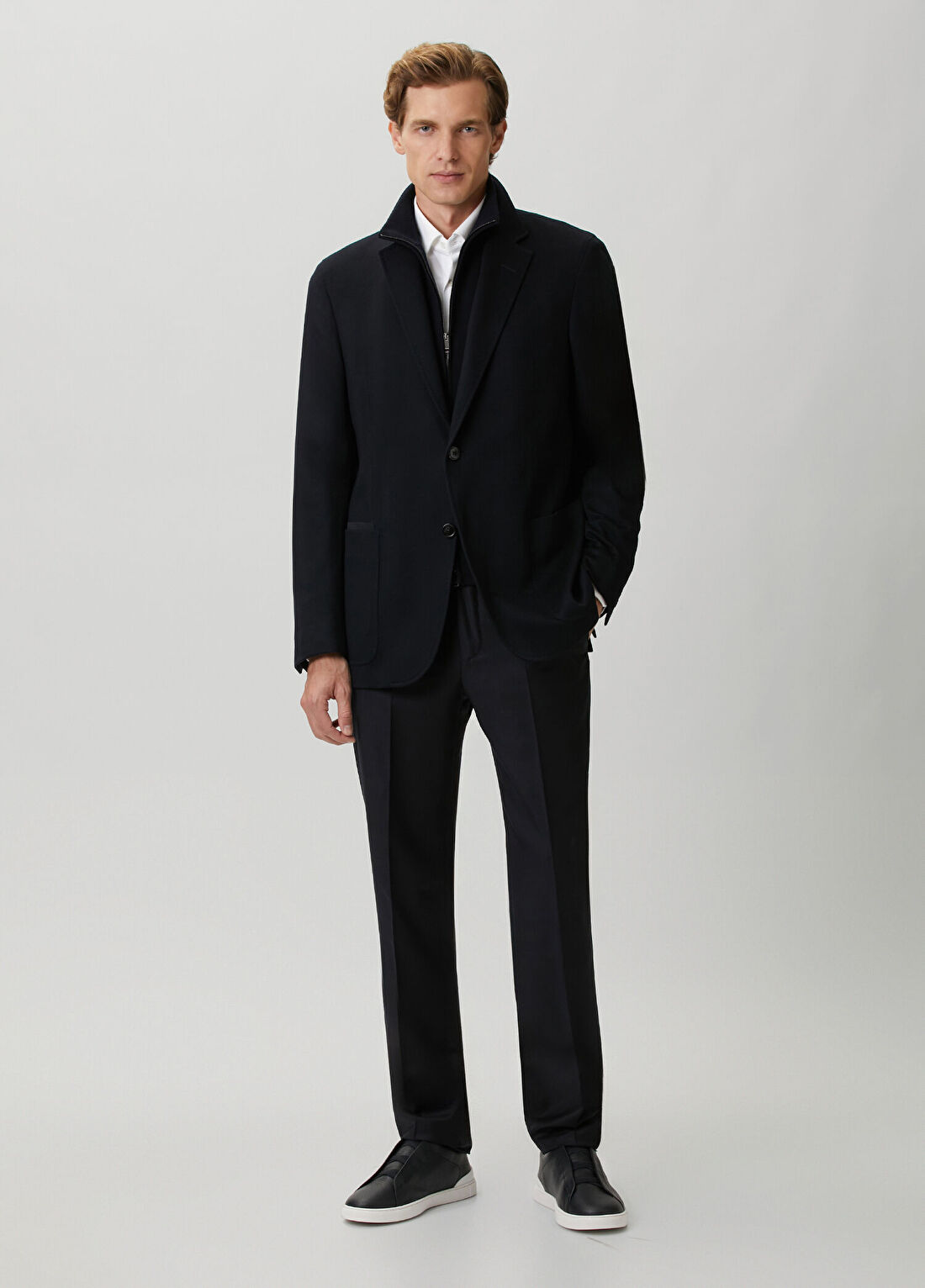 Zegna Siyah Yün Pantolon